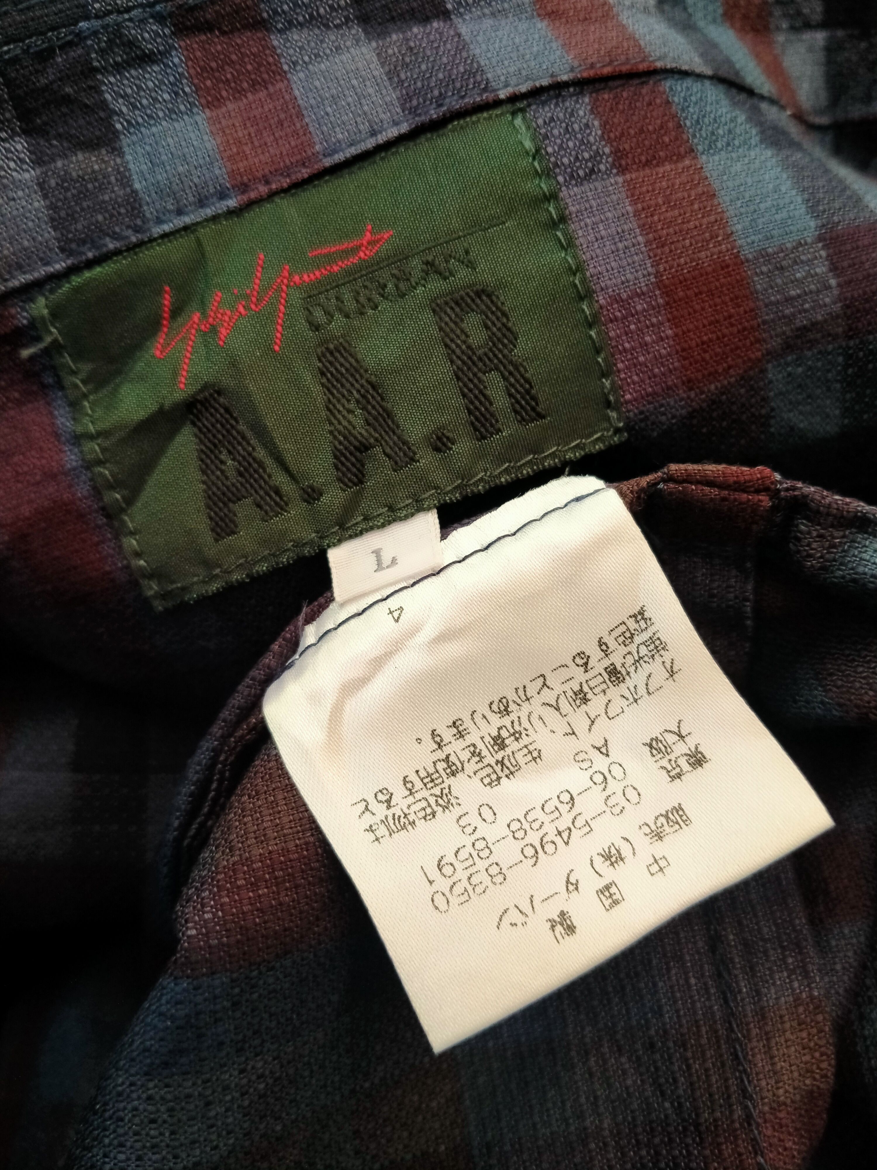 Yohji Yamamoto Rare!! Yohji Yamamoto A.A.R Durban Checkered Plaid Two Tone Size US M / EU 48-50 / 2 - 6 Thumbnail