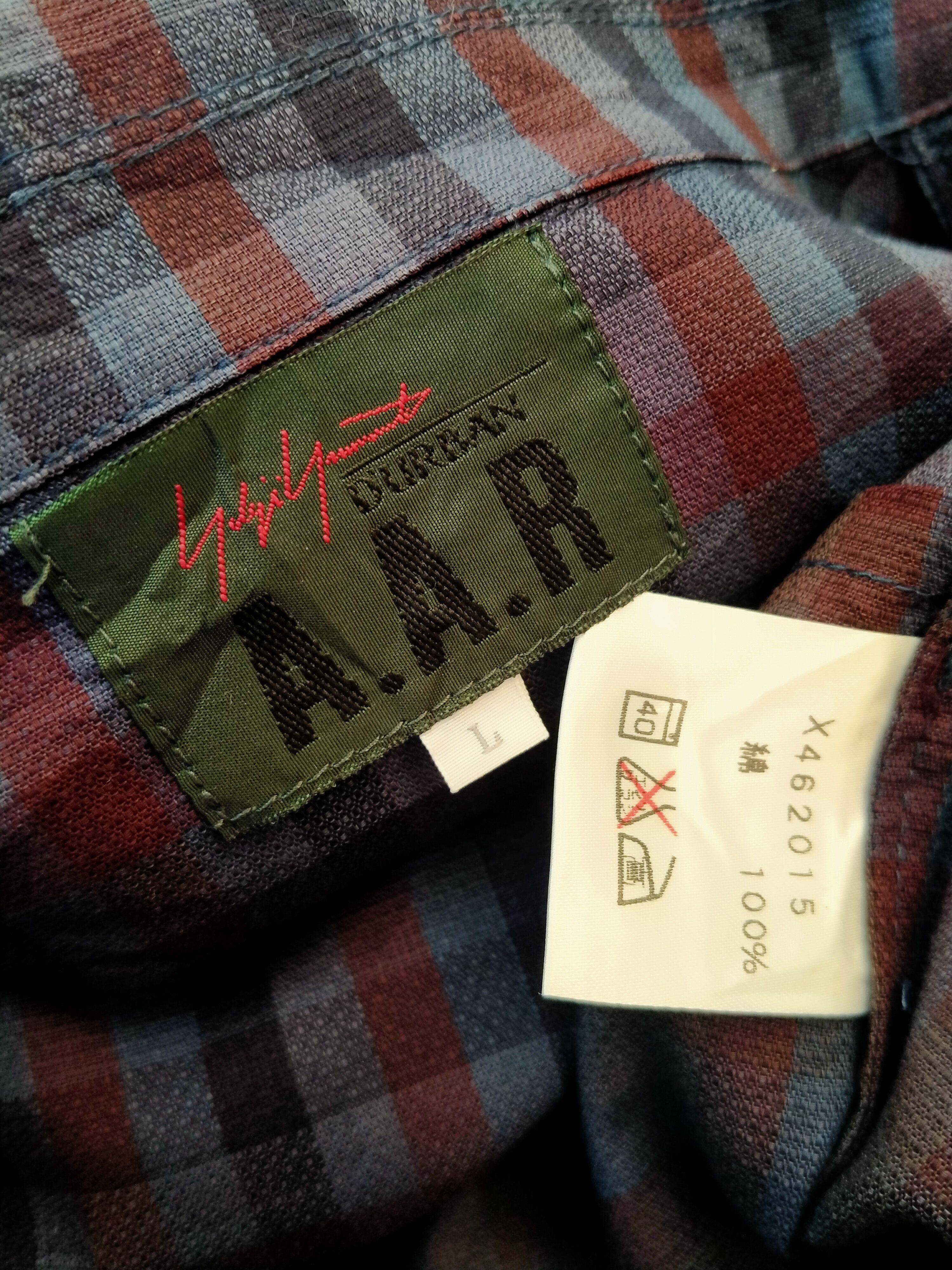 Yohji Yamamoto Rare!! Yohji Yamamoto A.A.R Durban Checkered Plaid Two Tone Size US M / EU 48-50 / 2 - 7 Thumbnail