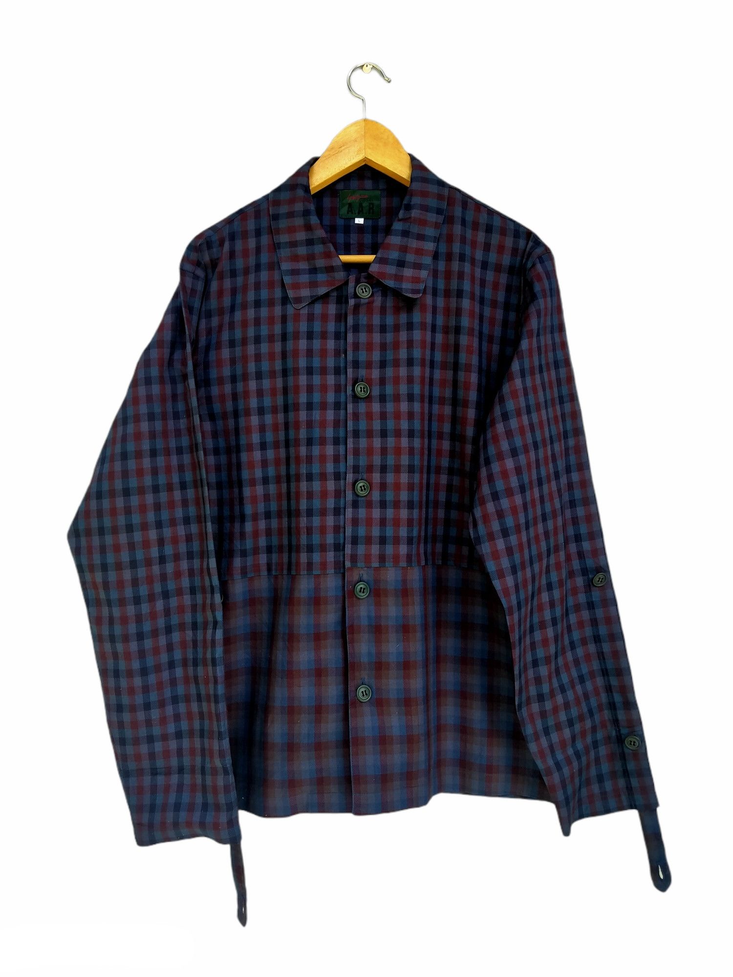 Yohji Yamamoto Rare!! Yohji Yamamoto A.A.R Durban Checkered Plaid Two Tone Size US M / EU 48-50 / 2 - 1 Thumbnail