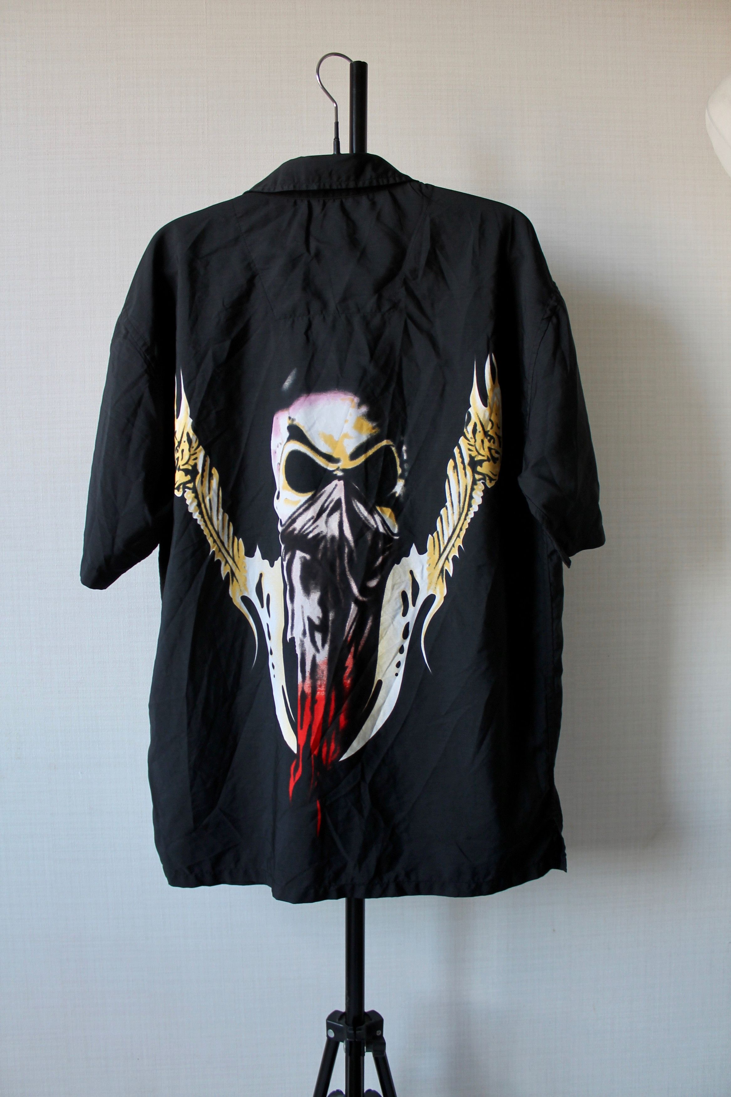 Vintage UNLOCK Skull Vintage Shirt Short Sleeve print streetwear Size US S / EU 44-46 / 1 - 4 Thumbnail