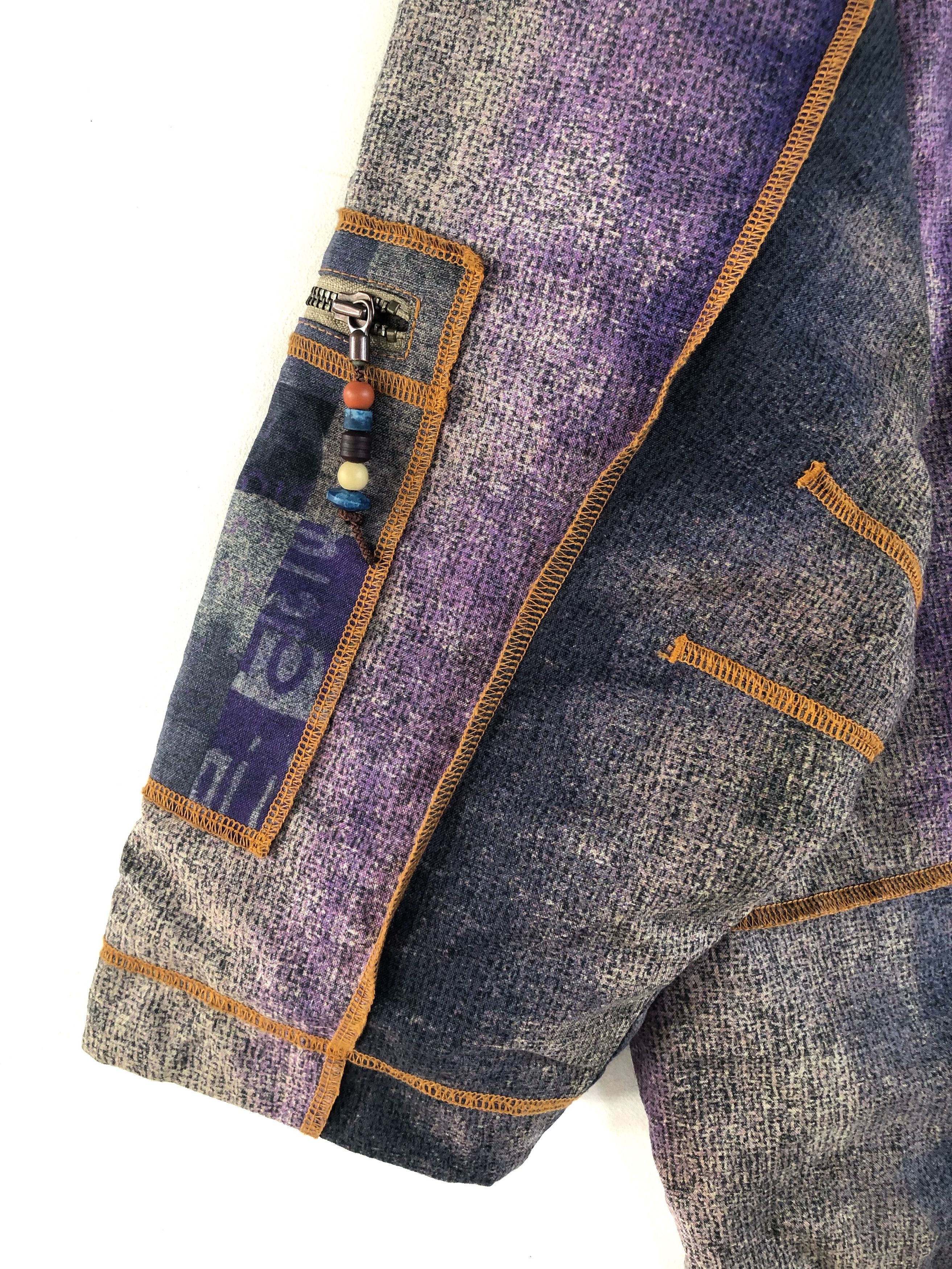 Linea RARE🔥VINTAGE LINEA PALIO ETHNIC TRIBE HALFZIPPER JACKET Size US XXL / EU 58 / 5 - 12 Thumbnail