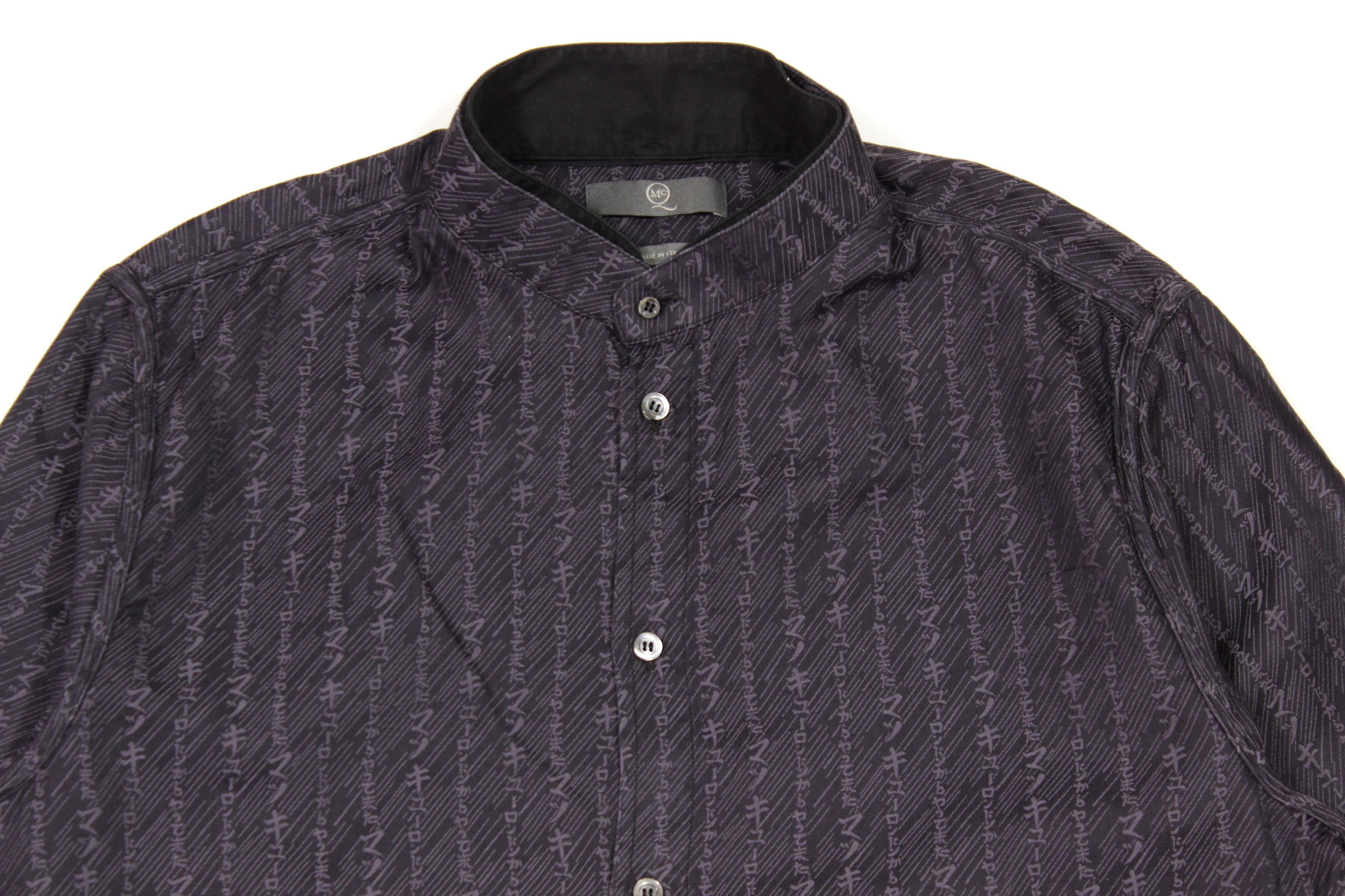 Alexander McQueen Chinese Characters Double Collar Logo Shirt Size US M / EU 48-50 / 2 - 3 Thumbnail