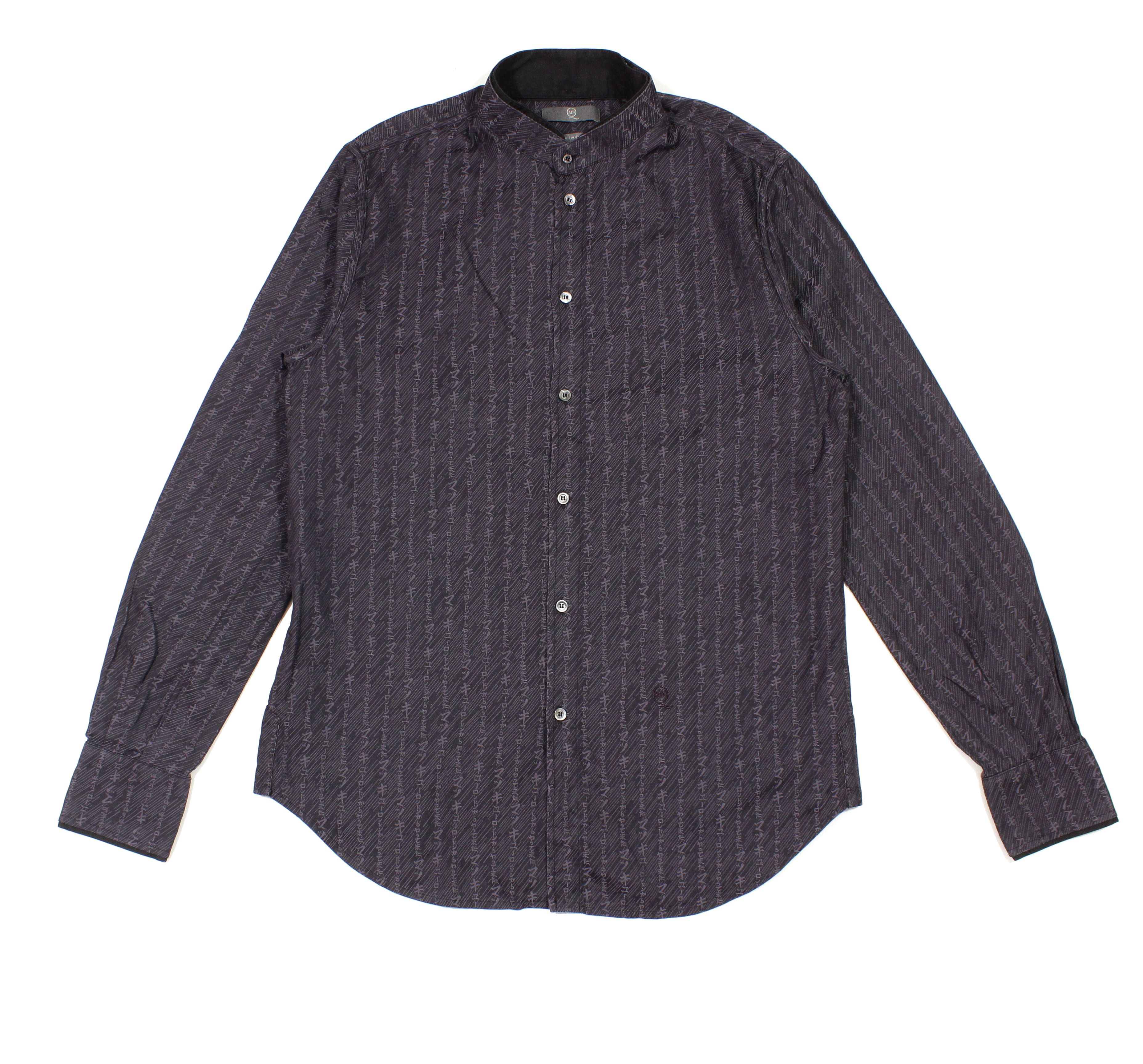 Chinese Characters Double Collar Logo Shirt