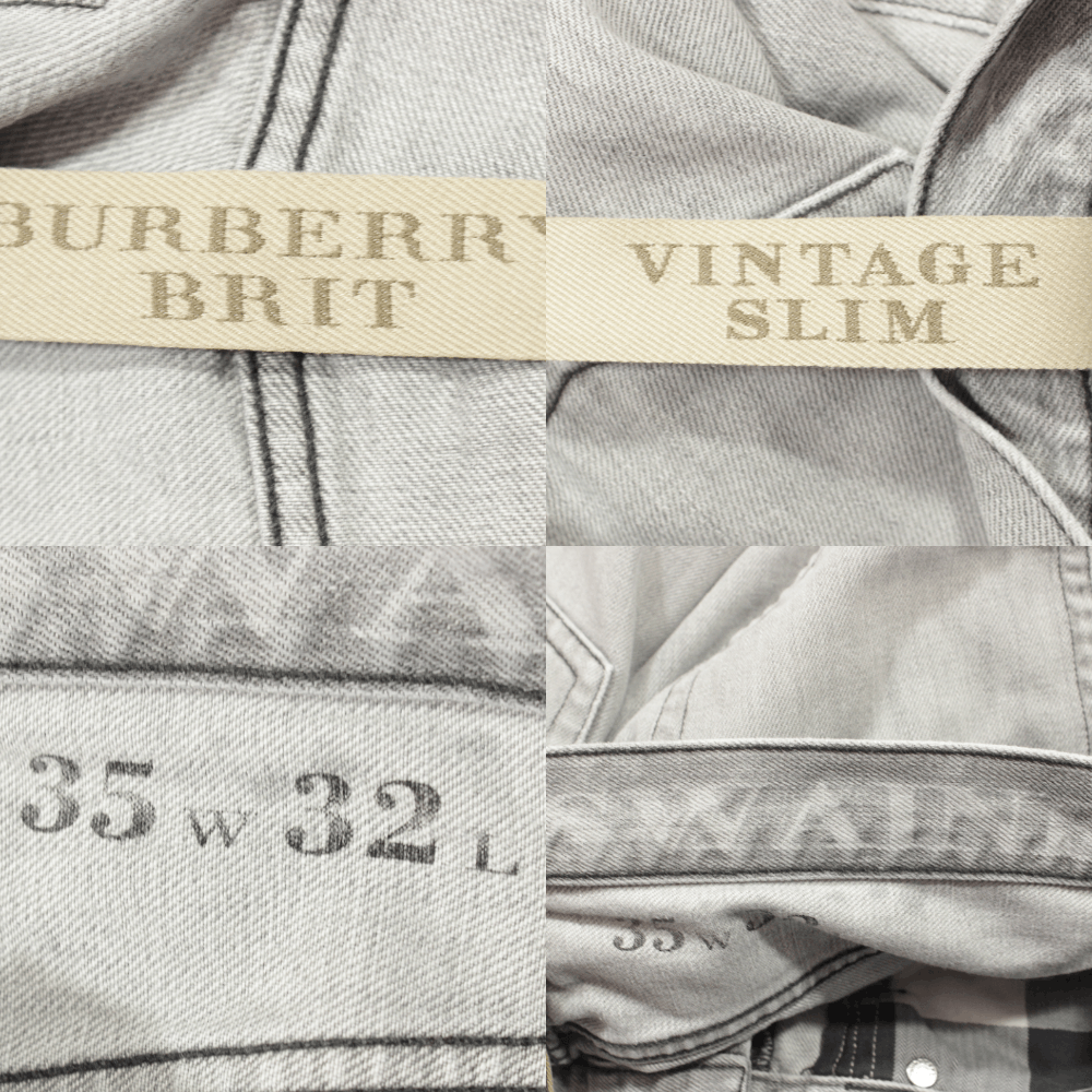 Burberry Brit Vintage Slim Fit Jeans Size US 35 - 8 Thumbnail