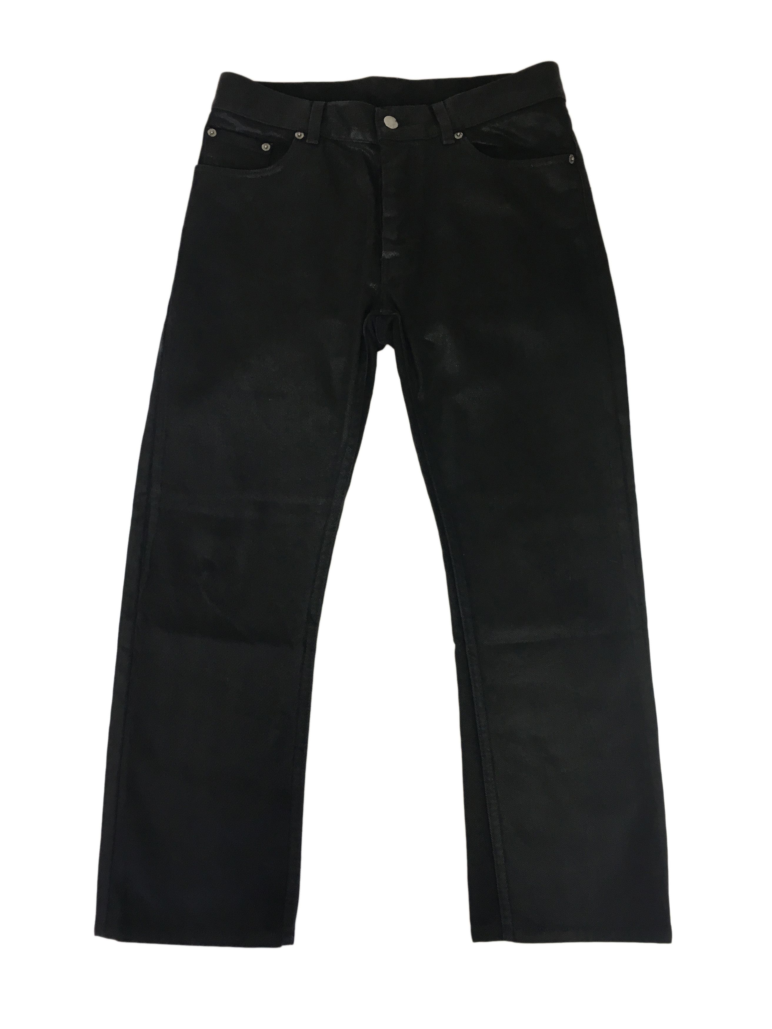 1998 Coated Black Denim Jeans