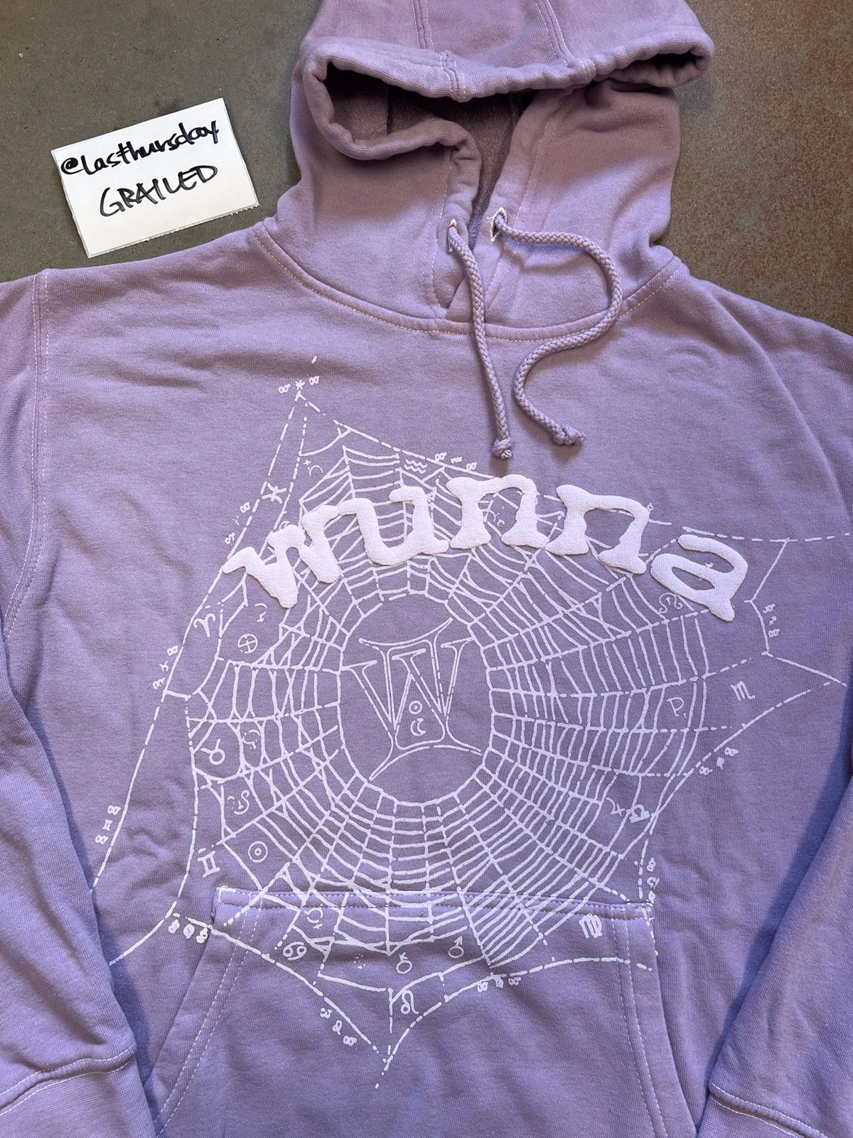 Spider Worldwide Spider Worldwide x Gunna WUNNA Hoodie Purple Large ...