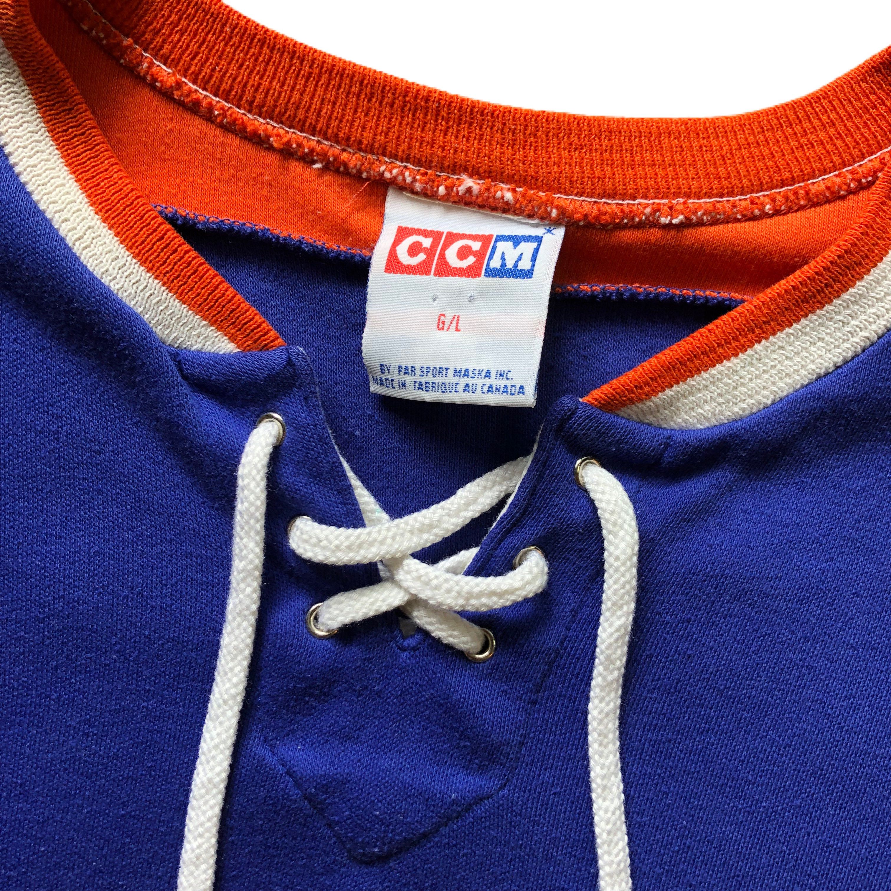 Ccm × NHL × Vintage Vintage Edmonton Oilers CCM Jersey Size US L / EU 52-54 / 3 - 5 Thumbnail