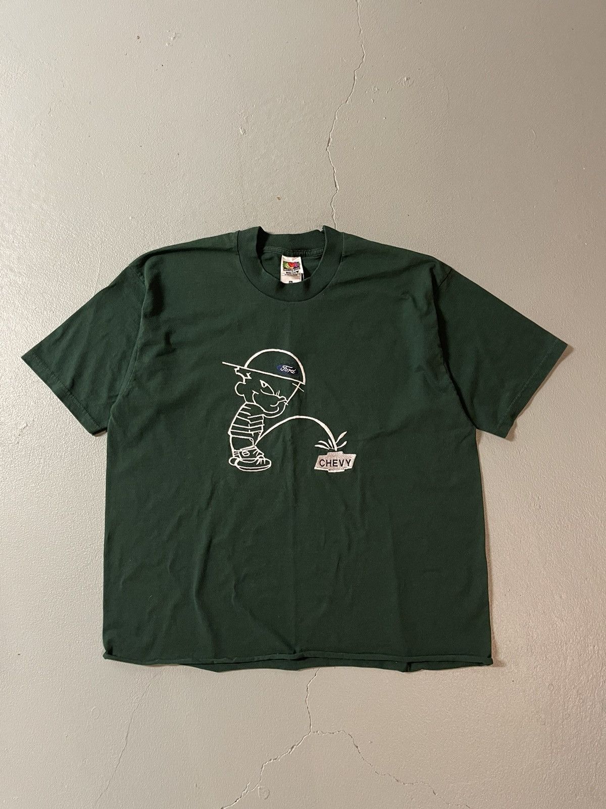 Ford × Vintage Vintage cropped ford vs chevy tee Size US L / EU 52-54 / 3 - 1 Thumbnail