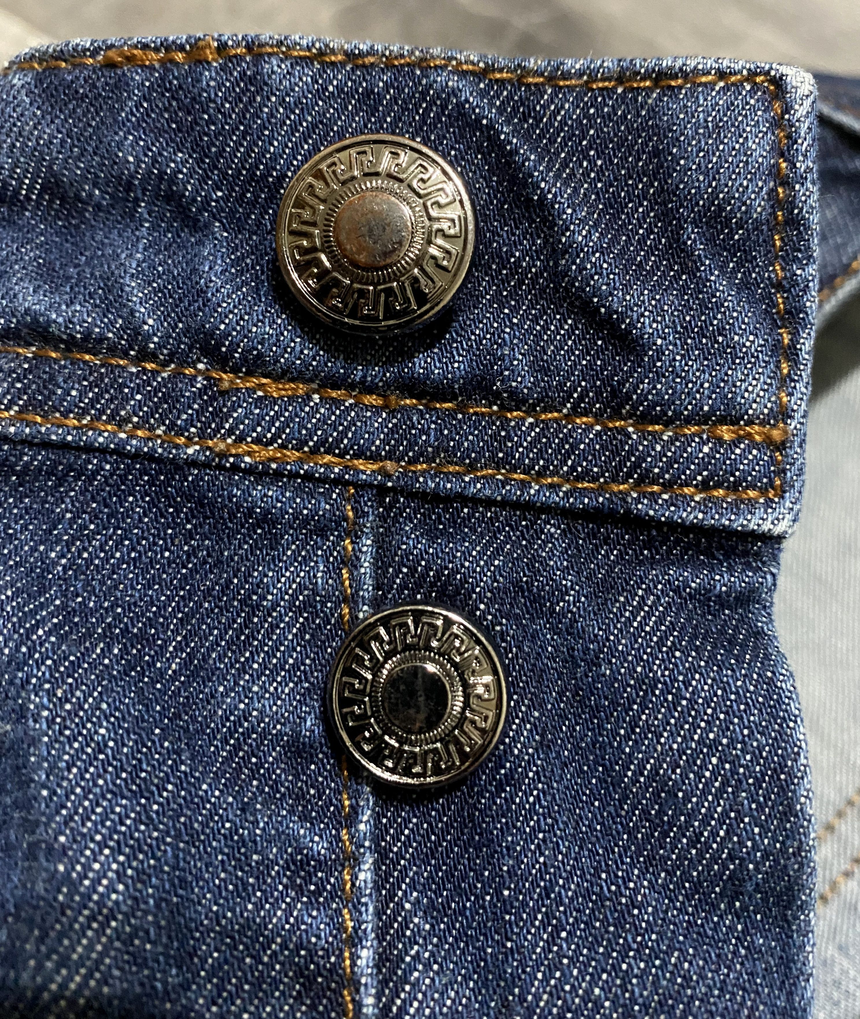 H&M × Versace Unisex Versace H&M 2012 Cruise Collection Washed Jeans Denim Size US 31 - 14 Thumbnail