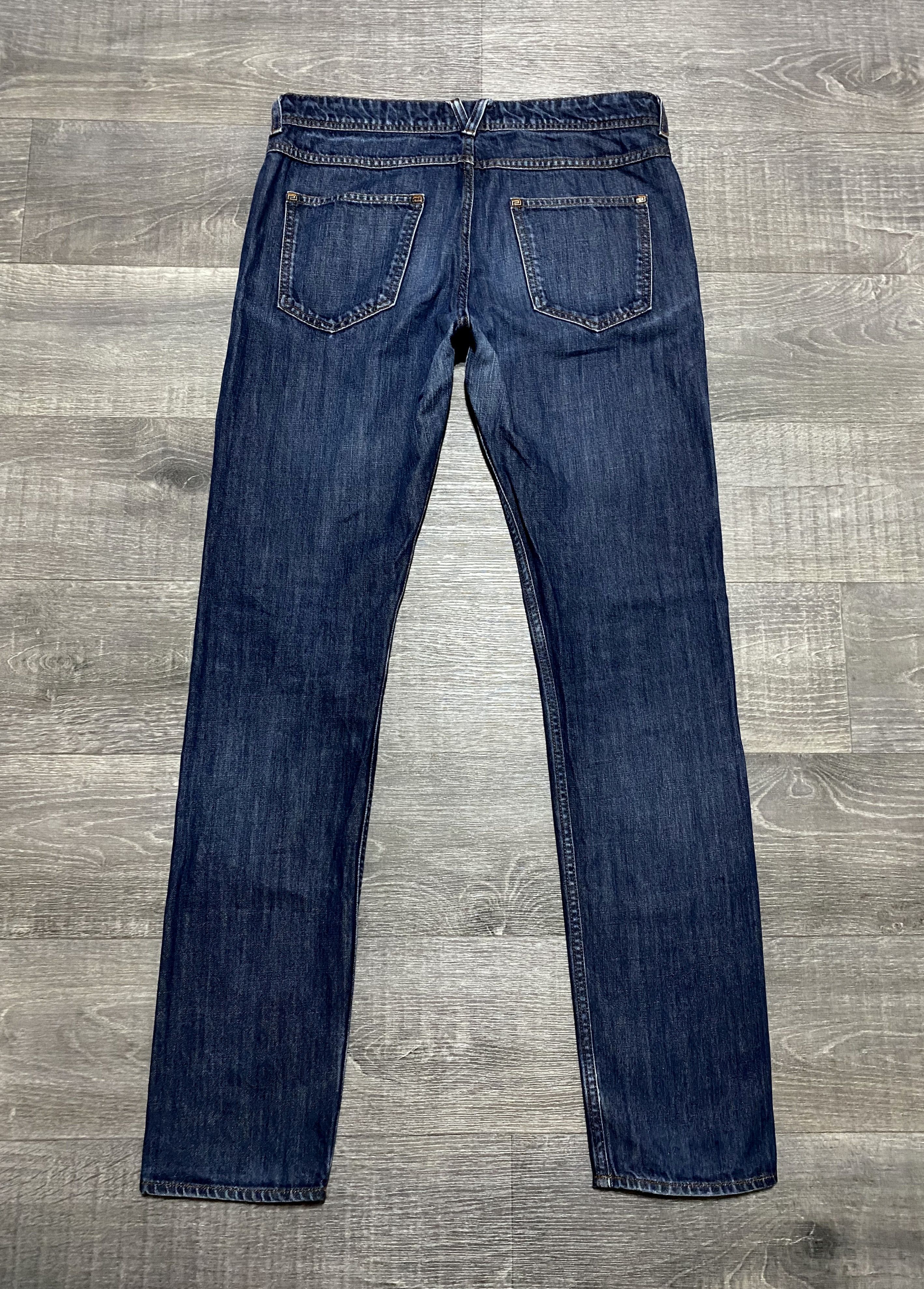 H&M × Versace Unisex Versace H&M 2012 Cruise Collection Washed Jeans Denim Size US 31 - 6 Thumbnail