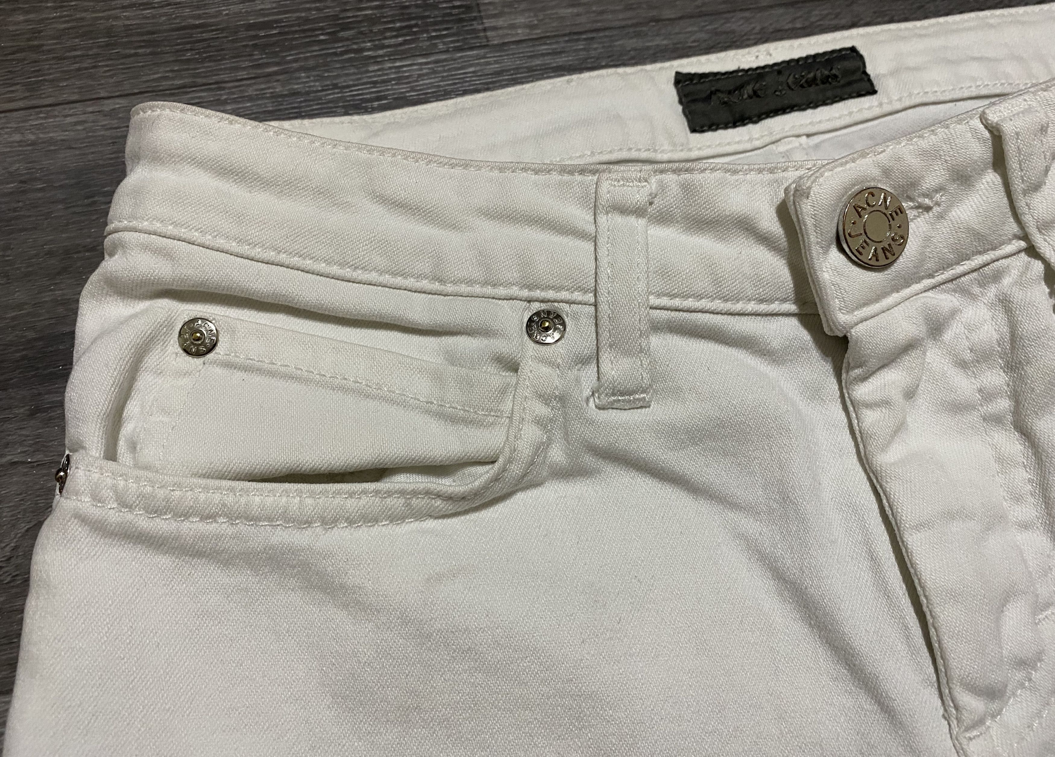 Acne Studios Women's Acne Studios Hep White Jeans Stretchy Denim Size 27" / US 4 / IT 40 - 7 Thumbnail
