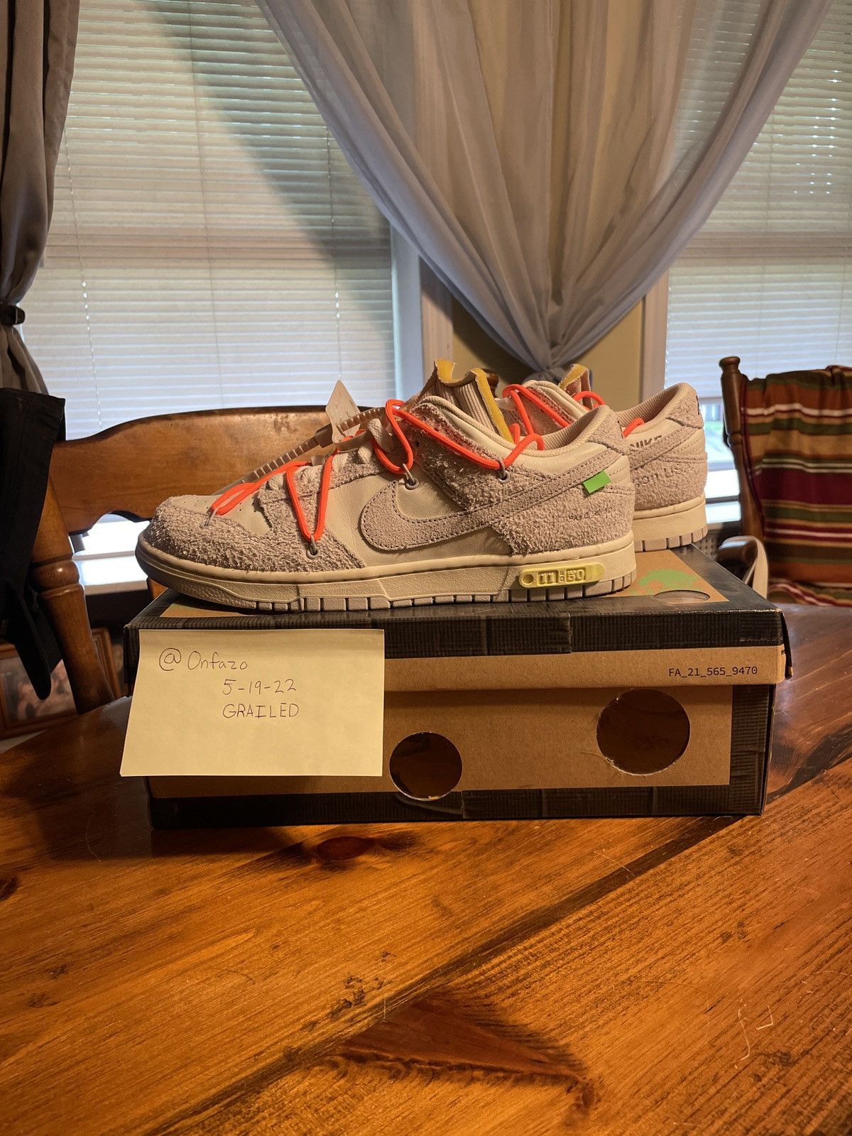 Nike × Off-White Off-White Nike Dunk Low “The 50” Lot 11 Size US 10 / EU 43 - 7 Thumbnail