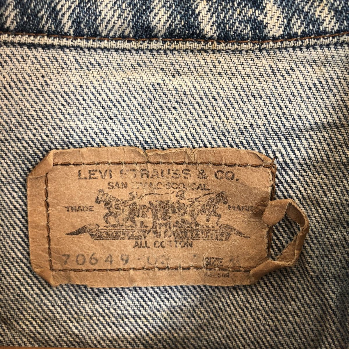 Levi's × Levi's Vintage Clothing LEVIS ORANGE TAG DENIM JACKET Size US L / EU 52-54 / 3 - 7 Thumbnail