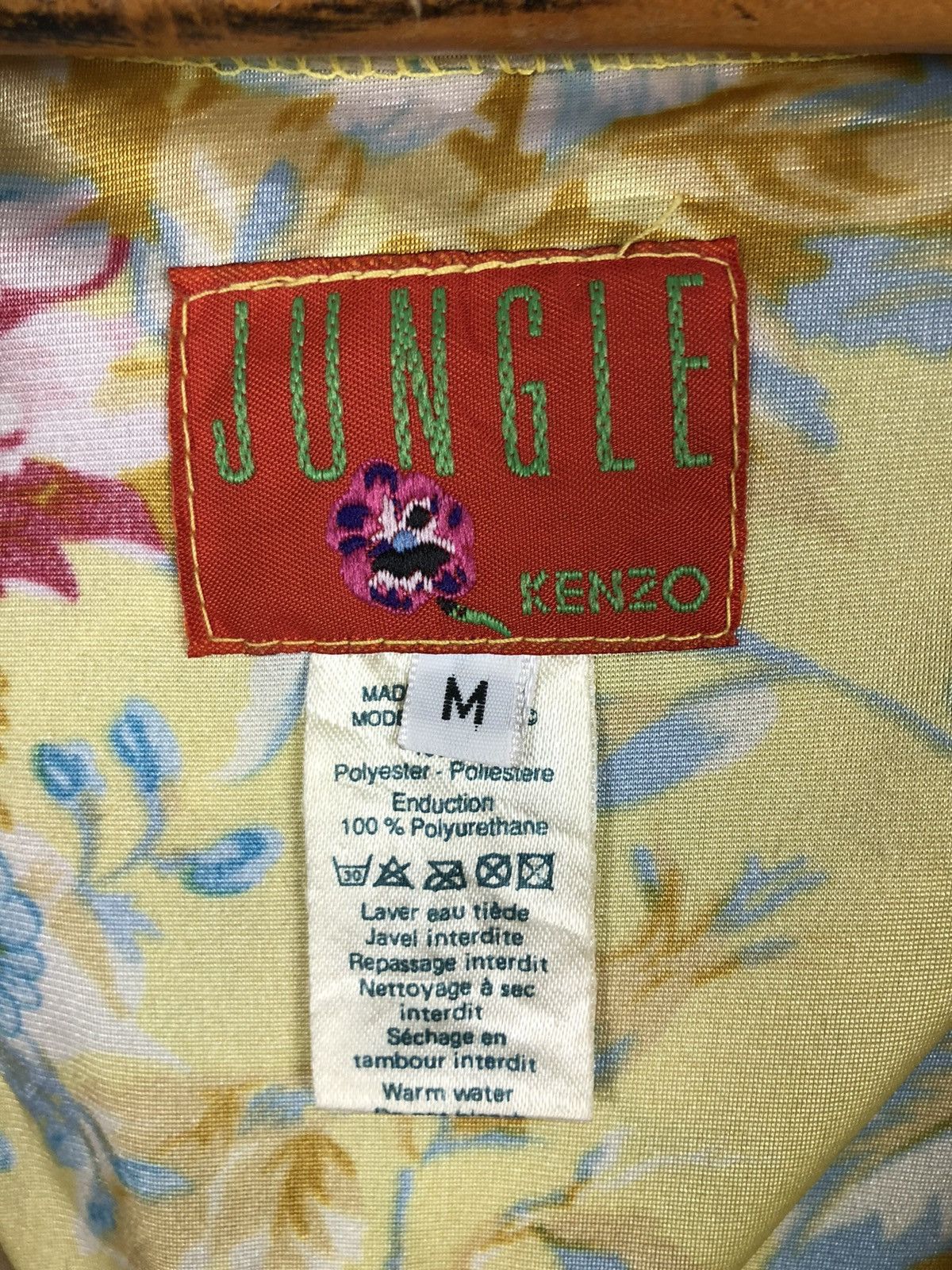 Kenzo × Vintage KENZO JUNGLE NICE DESIGN LIGHT HOODIE JACKET Size US M / EU 48-50 / 2 - 9 Thumbnail