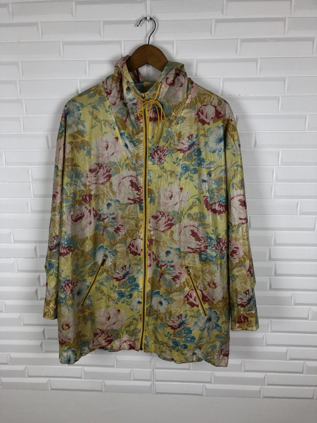 Kenzo × Vintage KENZO JUNGLE NICE DESIGN LIGHT HOODIE JACKET Size US M / EU 48-50 / 2 - 6 Thumbnail