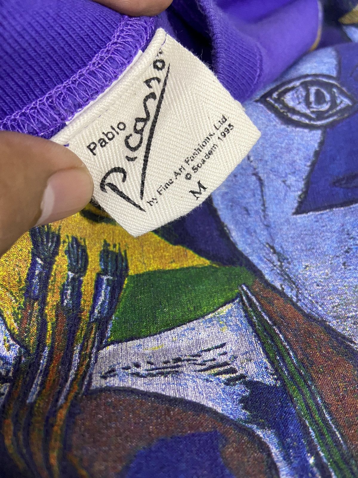 Arts & Science × Vintage Vintage 90s Pablo Picasso Art Painter”1938 Tshirt Size US M / EU 48-50 / 2 - 9 Thumbnail
