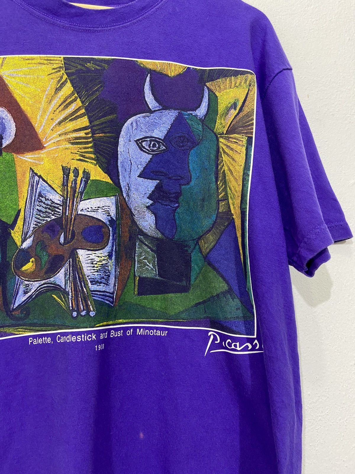 Arts & Science × Vintage Vintage 90s Pablo Picasso Art Painter”1938 Tshirt Size US M / EU 48-50 / 2 - 5 Thumbnail