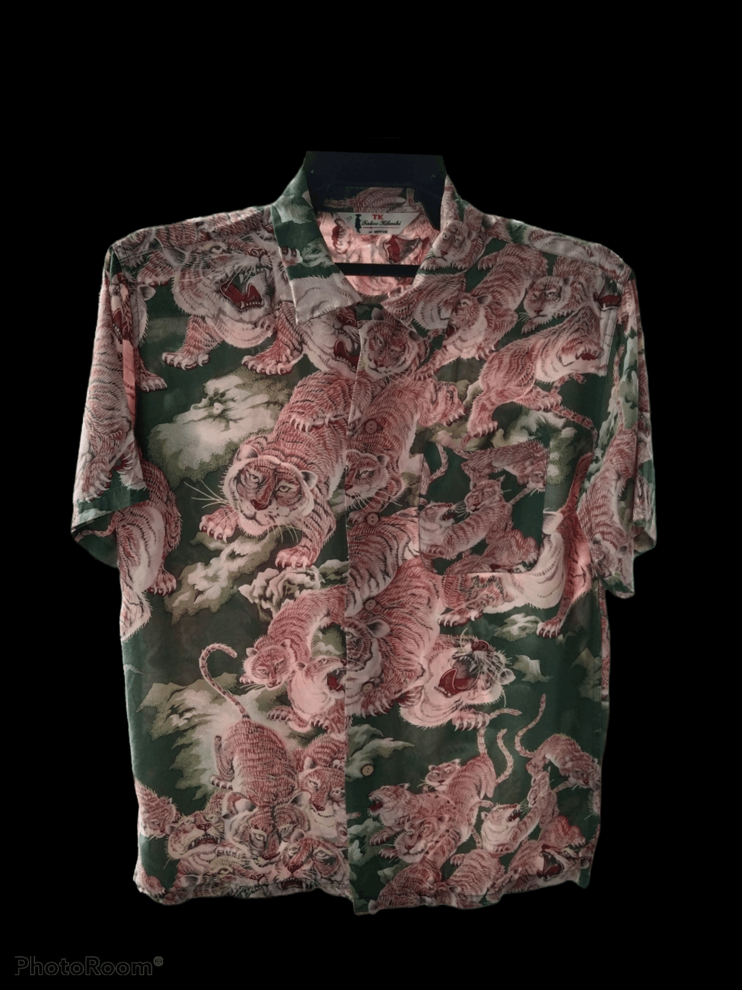 Takeo Kikuchi "ONE HUNDRED TIGER"RAYON SPECIAL EDITION HAWAIIAN SHIRT Size US M / EU 48-50 / 2 - 1 Thumbnail