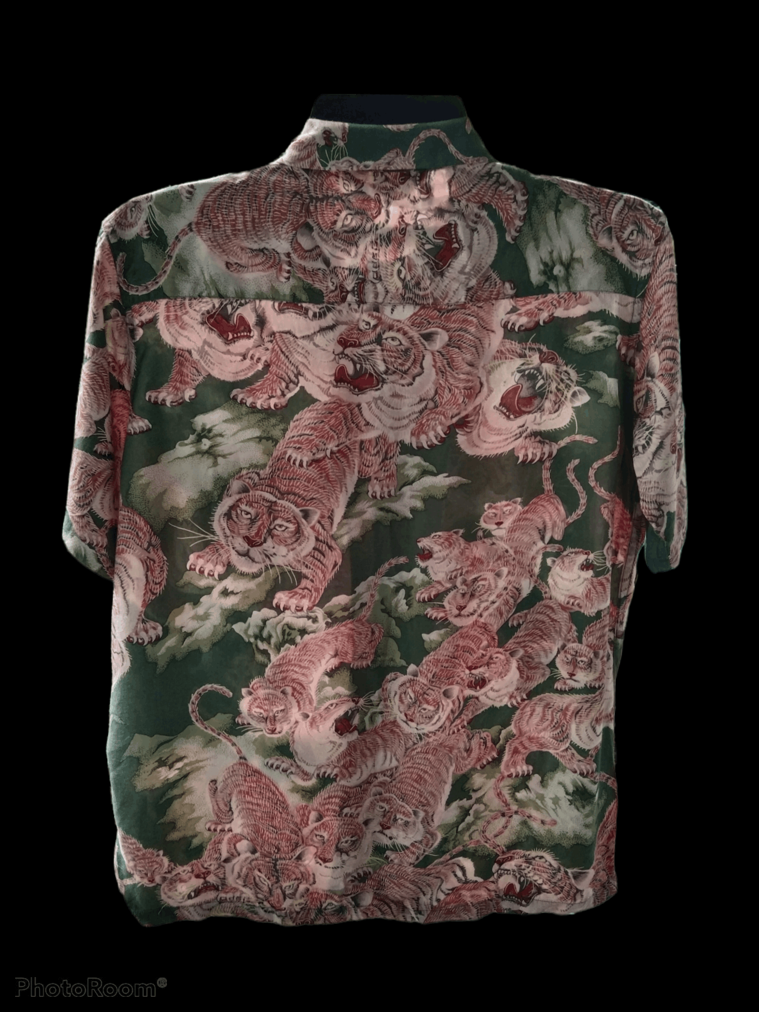 Takeo Kikuchi "ONE HUNDRED TIGER"RAYON SPECIAL EDITION HAWAIIAN SHIRT Size US M / EU 48-50 / 2 - 2 Thumbnail