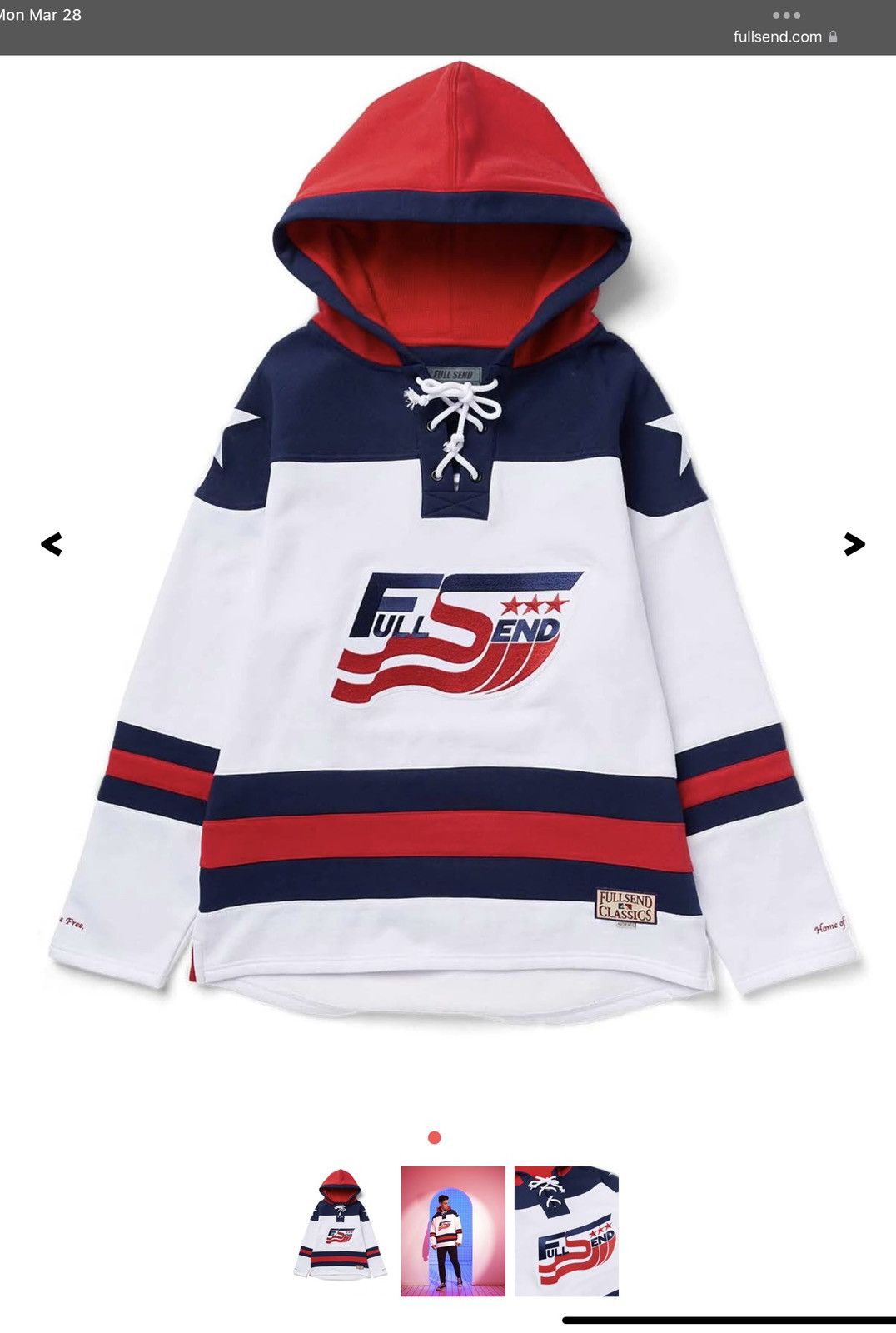 Offers FullSend USA Hockey Hoodie