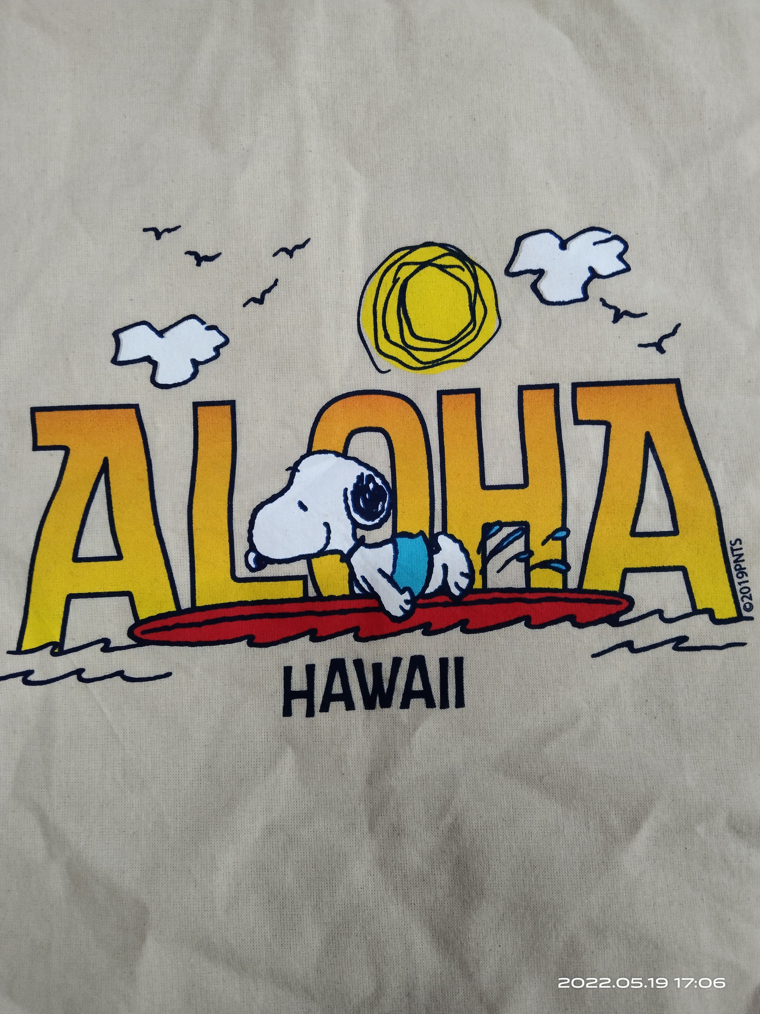 PEANUTS ALOHA HAWAII TOTE BAG