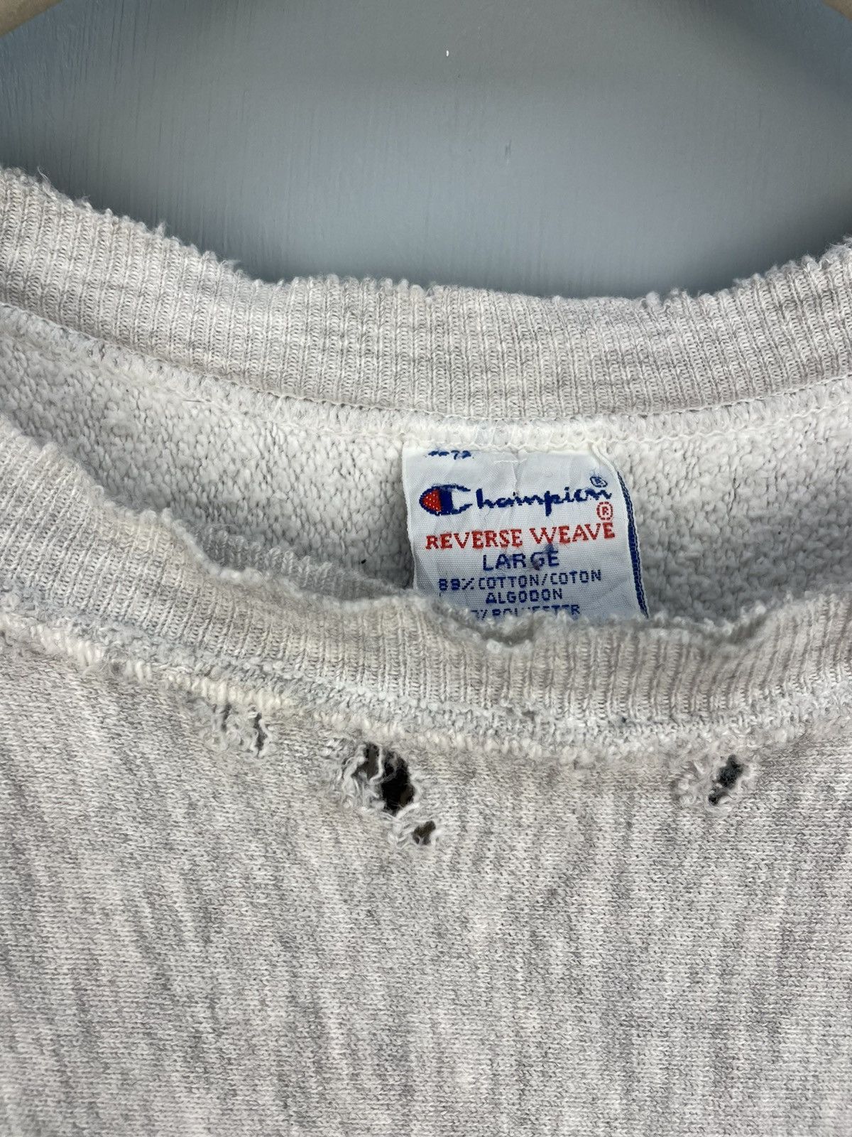 Champion Vintage 90s Champion Reverse weave distress sweatshirt Size US L / EU 52-54 / 3 - 6 Thumbnail