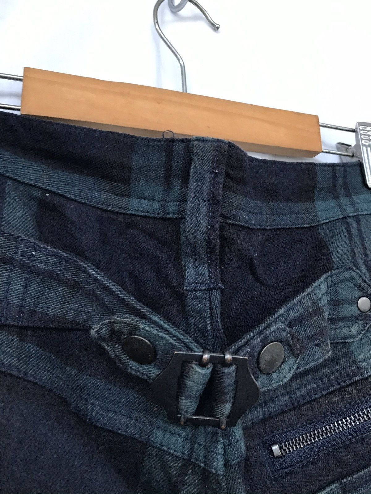 Japanese Brand × Vintage Beno Modern 7 Pocket Plaid Tartan Bikers Casual Pants Size US 32 / EU 48 - 17 Thumbnail