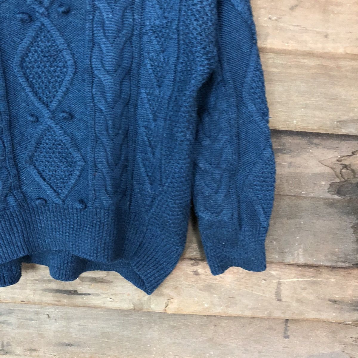 Aran Isles Knitwear Global Work Dark Blue Knitwear #H075 Size US M / EU 48-50 / 2 - 5 Thumbnail
