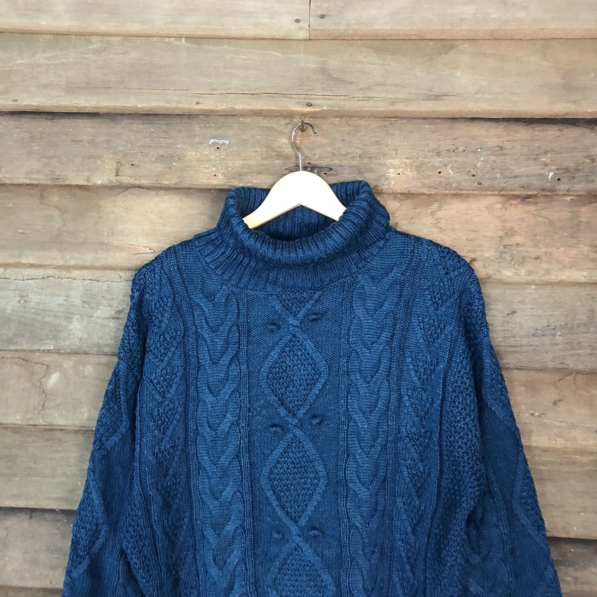 Aran Isles Knitwear Global Work Dark Blue Knitwear #H075 Size US M / EU 48-50 / 2 - 2 Thumbnail