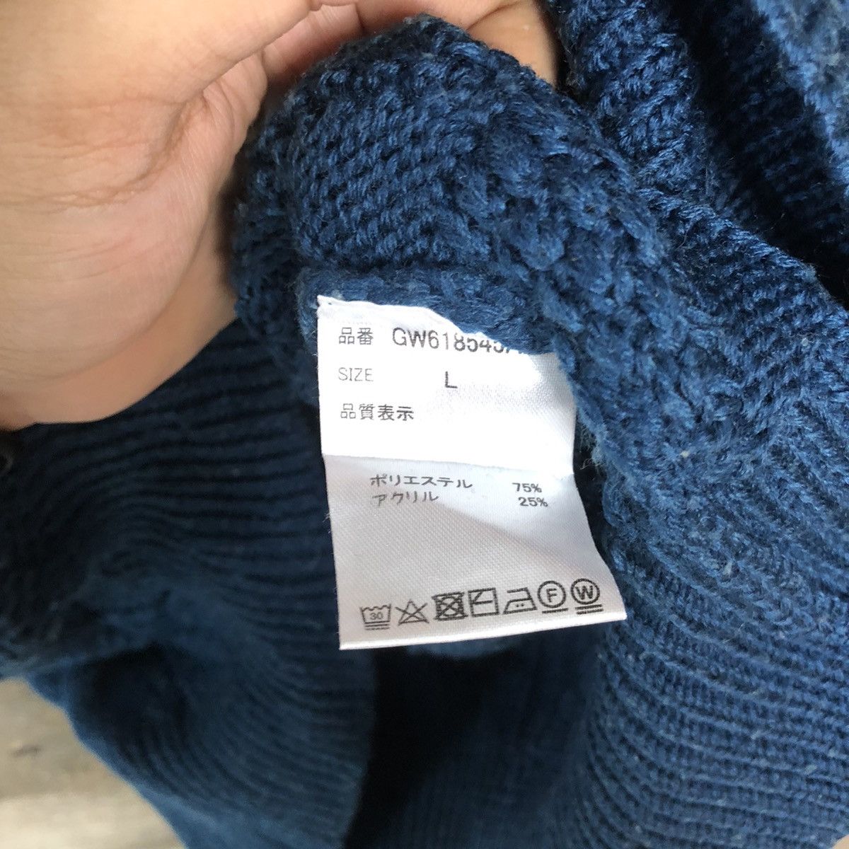 Aran Isles Knitwear Global Work Dark Blue Knitwear #H075 Size US M / EU 48-50 / 2 - 8 Thumbnail