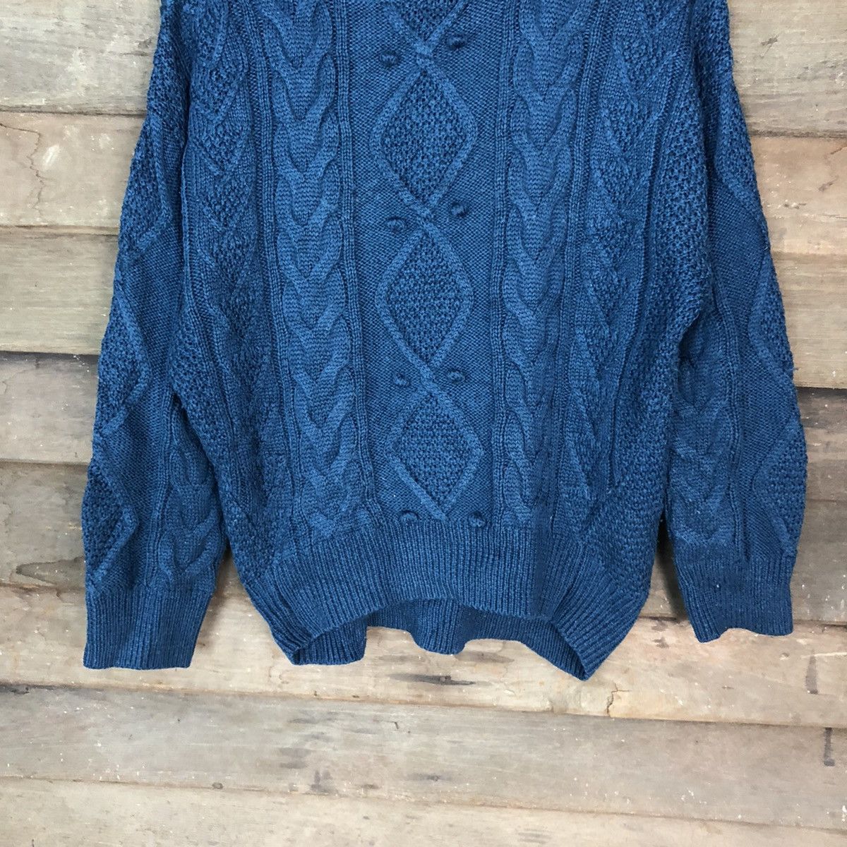 Aran Isles Knitwear Global Work Dark Blue Knitwear #H075 Size US M / EU 48-50 / 2 - 3 Thumbnail