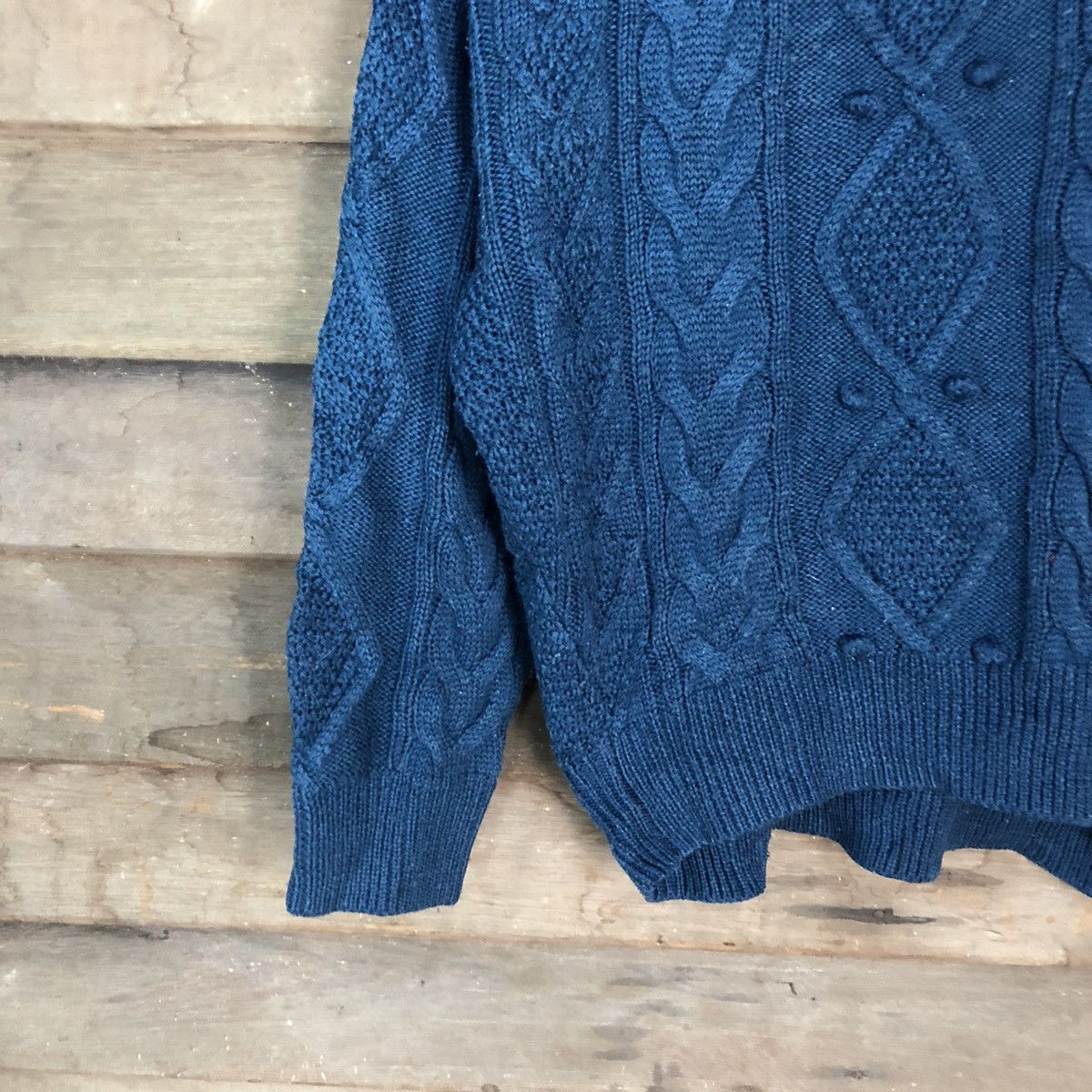 Aran Isles Knitwear Global Work Dark Blue Knitwear #H075 Size US M / EU 48-50 / 2 - 4 Thumbnail