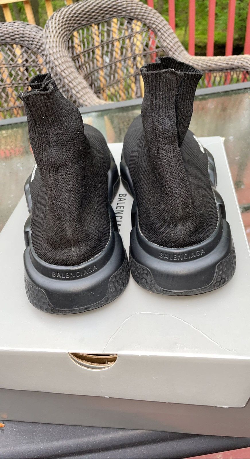 Balenciaga Balenciaga Speed Trainers Triple Black Size US 12 / EU 45 - 5 Thumbnail