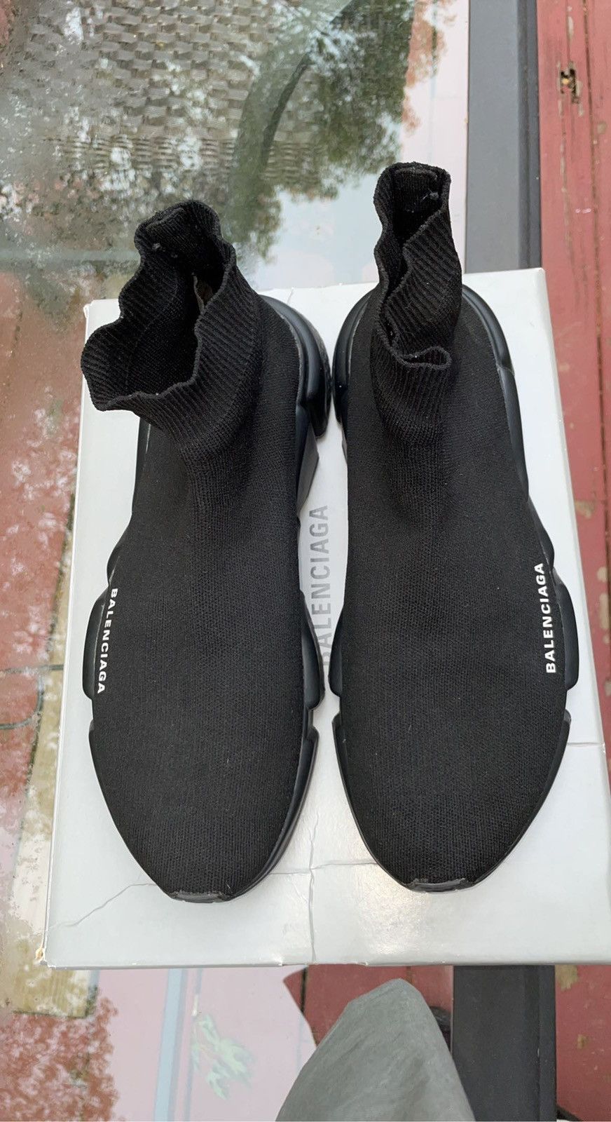 Balenciaga Balenciaga Speed Trainers Triple Black Size US 12 / EU 45 - 4 Thumbnail