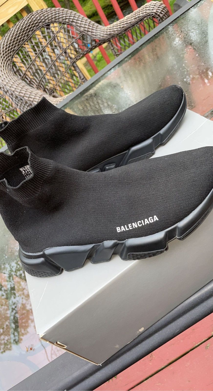 Balenciaga Balenciaga Speed Trainers Triple Black Size US 12 / EU 45 - 2 Thumbnail