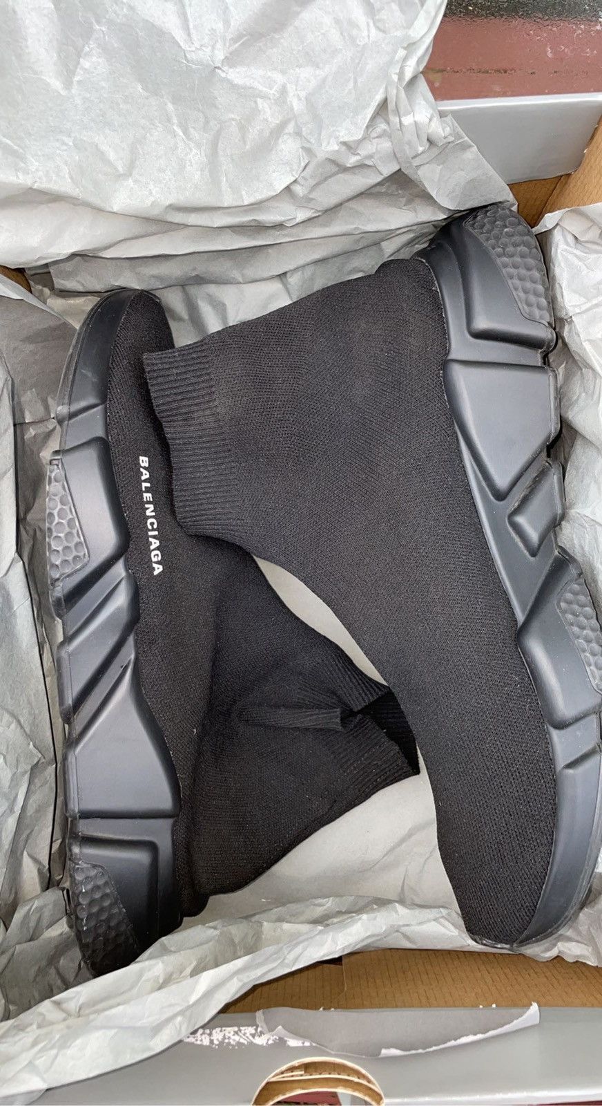 Balenciaga Balenciaga Speed Trainers Triple Black Size US 12 / EU 45 - 8 Thumbnail