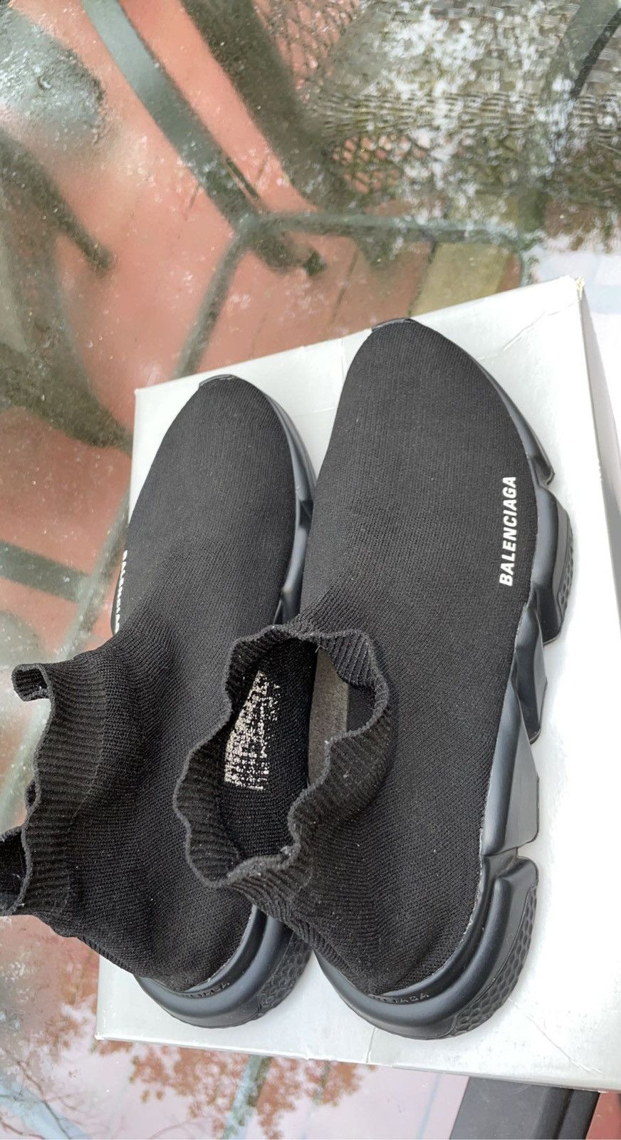 Balenciaga Balenciaga Speed Trainers Triple Black Size US 12 / EU 45 - 3 Thumbnail