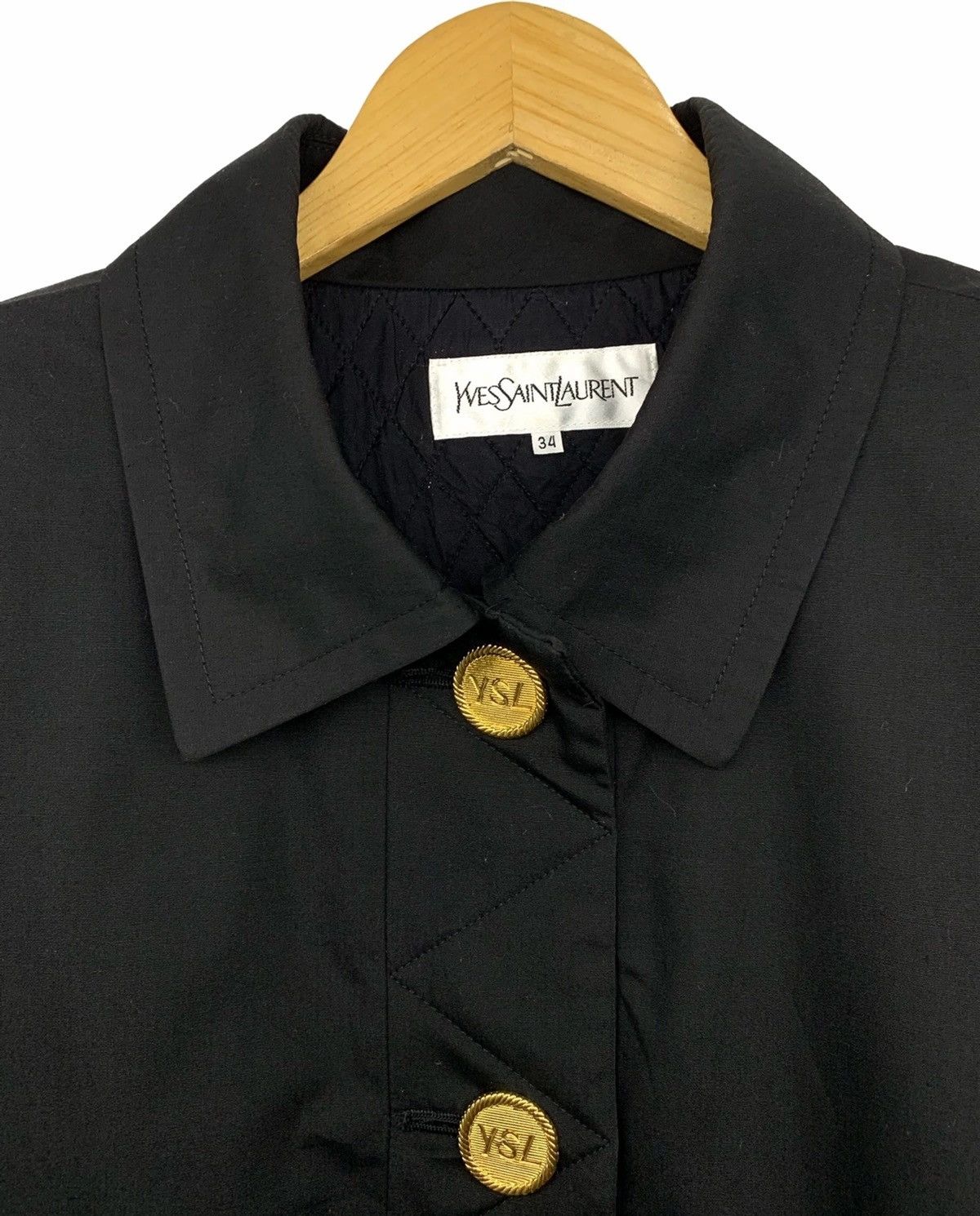Vintage × Yves Saint Laurent 90s YvesSaintLaurent Ysl Vintage Coat/Jacket Size US L / EU 52-54 / 3 - 4 Thumbnail