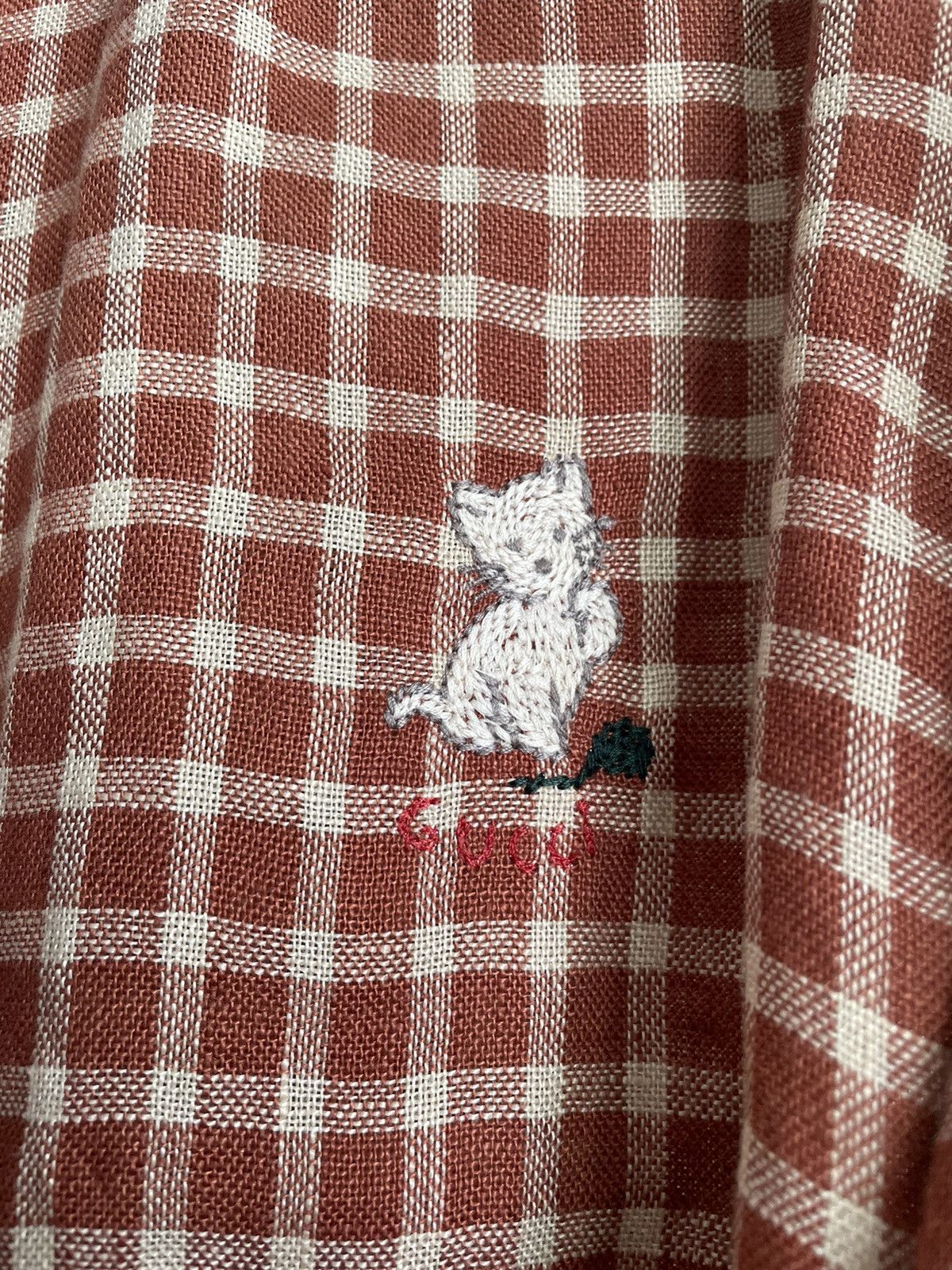 Gucci Brand New Super Runway Limited Rare Gucci Logo Linen Shirt Size US L / EU 52-54 / 3 - 22 Thumbnail