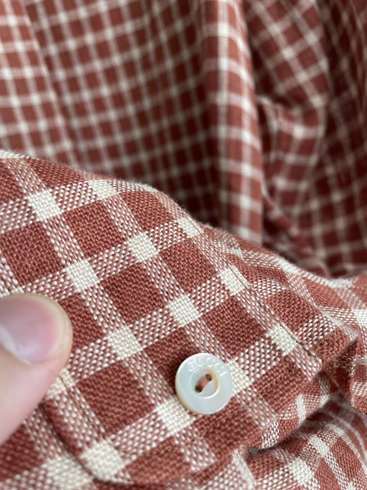 Gucci Brand New Super Runway Limited Rare Gucci Logo Linen Shirt Size US L / EU 52-54 / 3 - 20 Thumbnail
