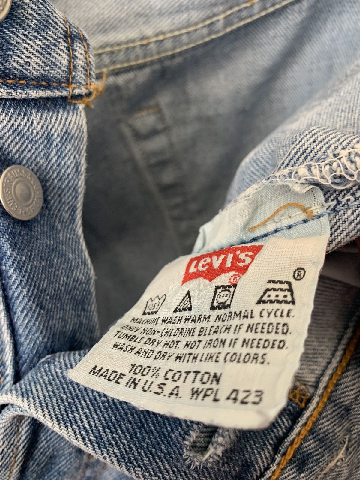 Levi's Levi’s light blue stonewashed denim pants 501 made in USA Size US 36 / EU 52 - 8 Thumbnail