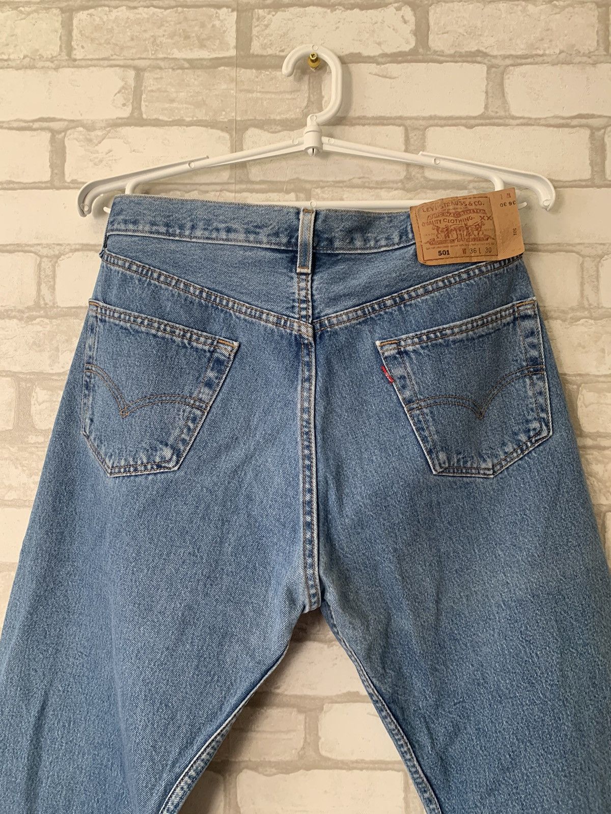 Levi's Levi’s light blue stonewashed denim pants 501 made in USA Size US 36 / EU 52 - 6 Thumbnail