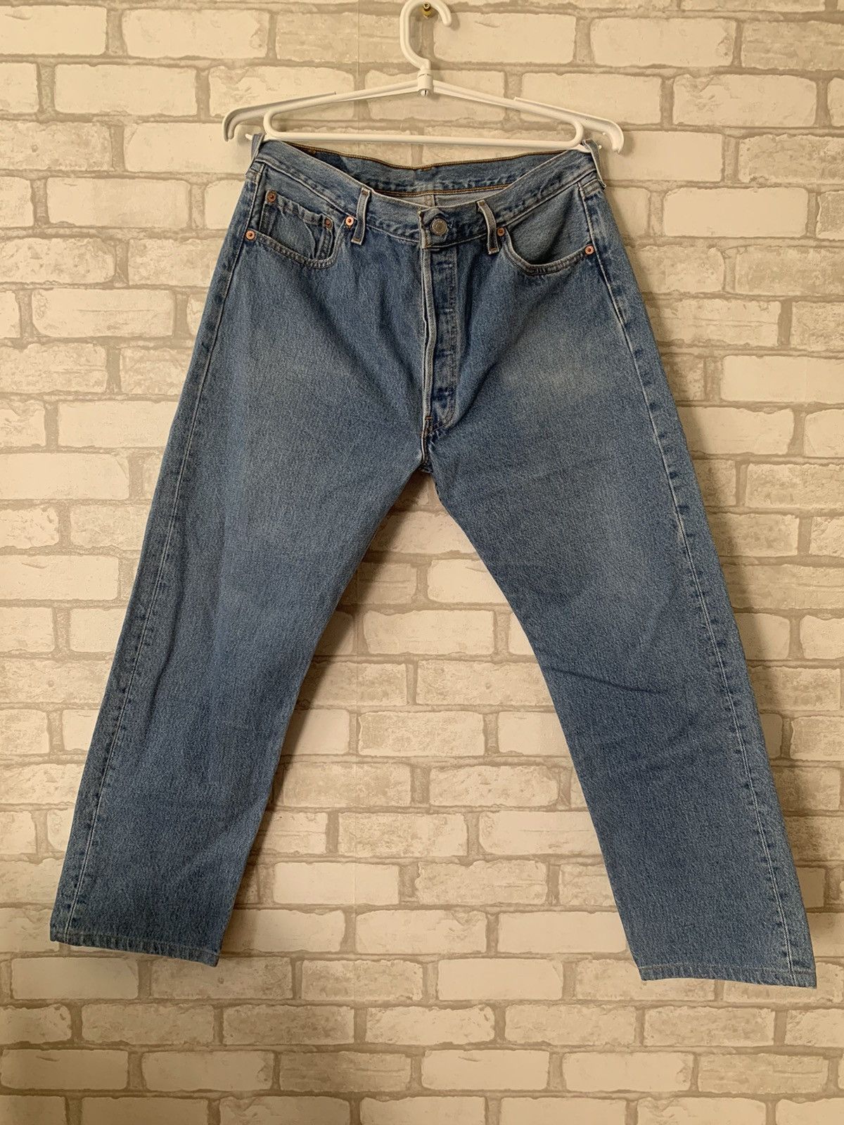 Levi's Levi’s light blue stonewashed denim pants 501 made in USA Size US 36 / EU 52 - 2 Thumbnail