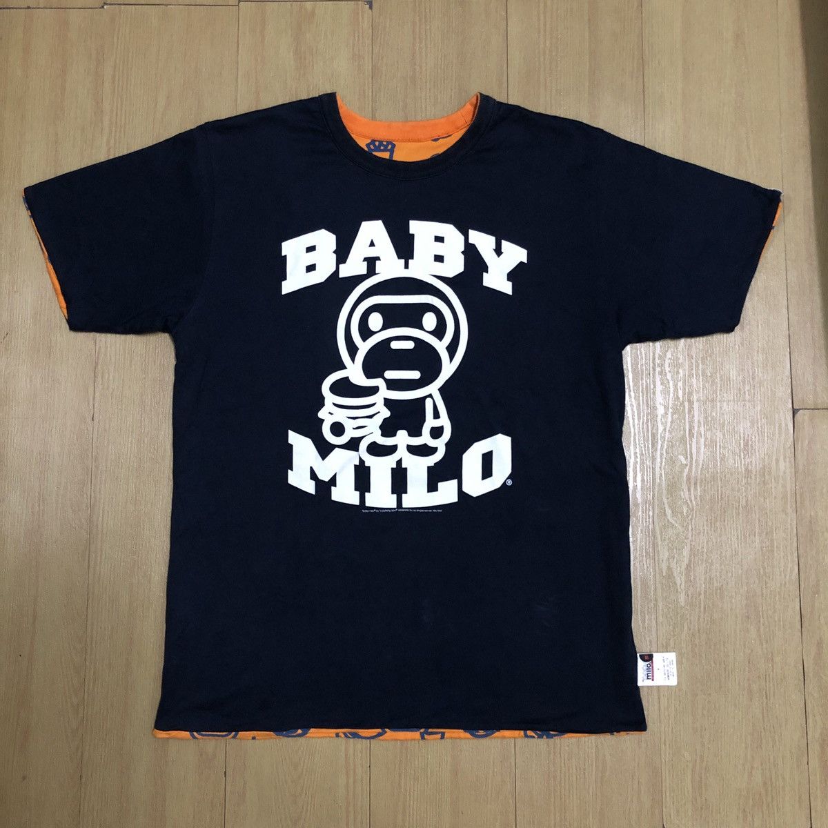 Bape Og A Bathing Ape Baby Milo Junk Food Reversible Tee Size US M / EU 48-50 / 2 - 3 Thumbnail