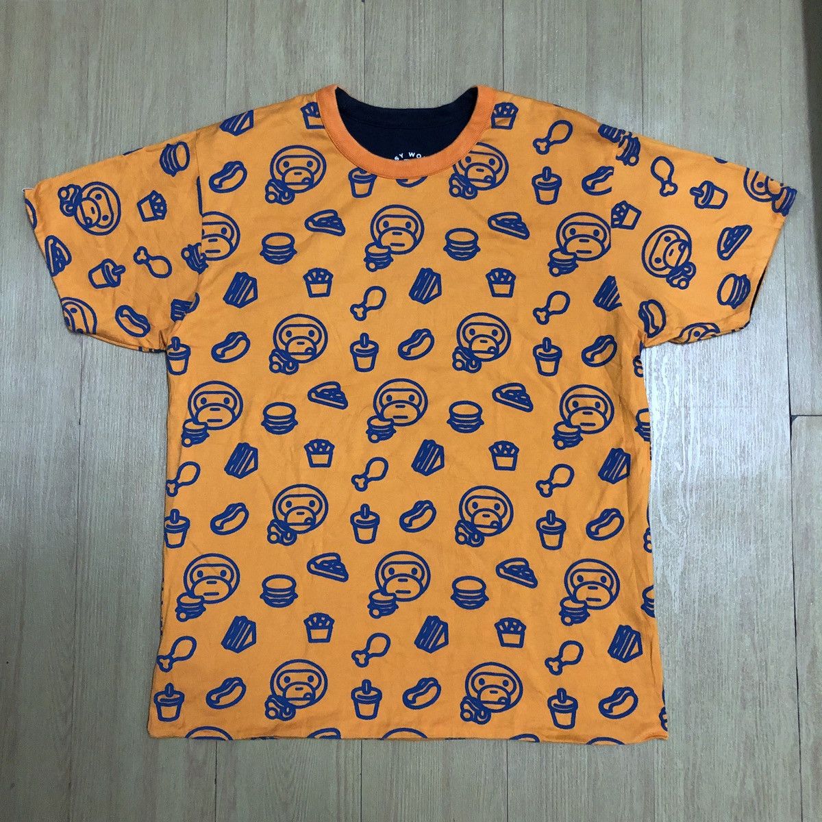 Bape Og A Bathing Ape Baby Milo Junk Food Reversible Tee Size US M / EU 48-50 / 2 - 1 Thumbnail