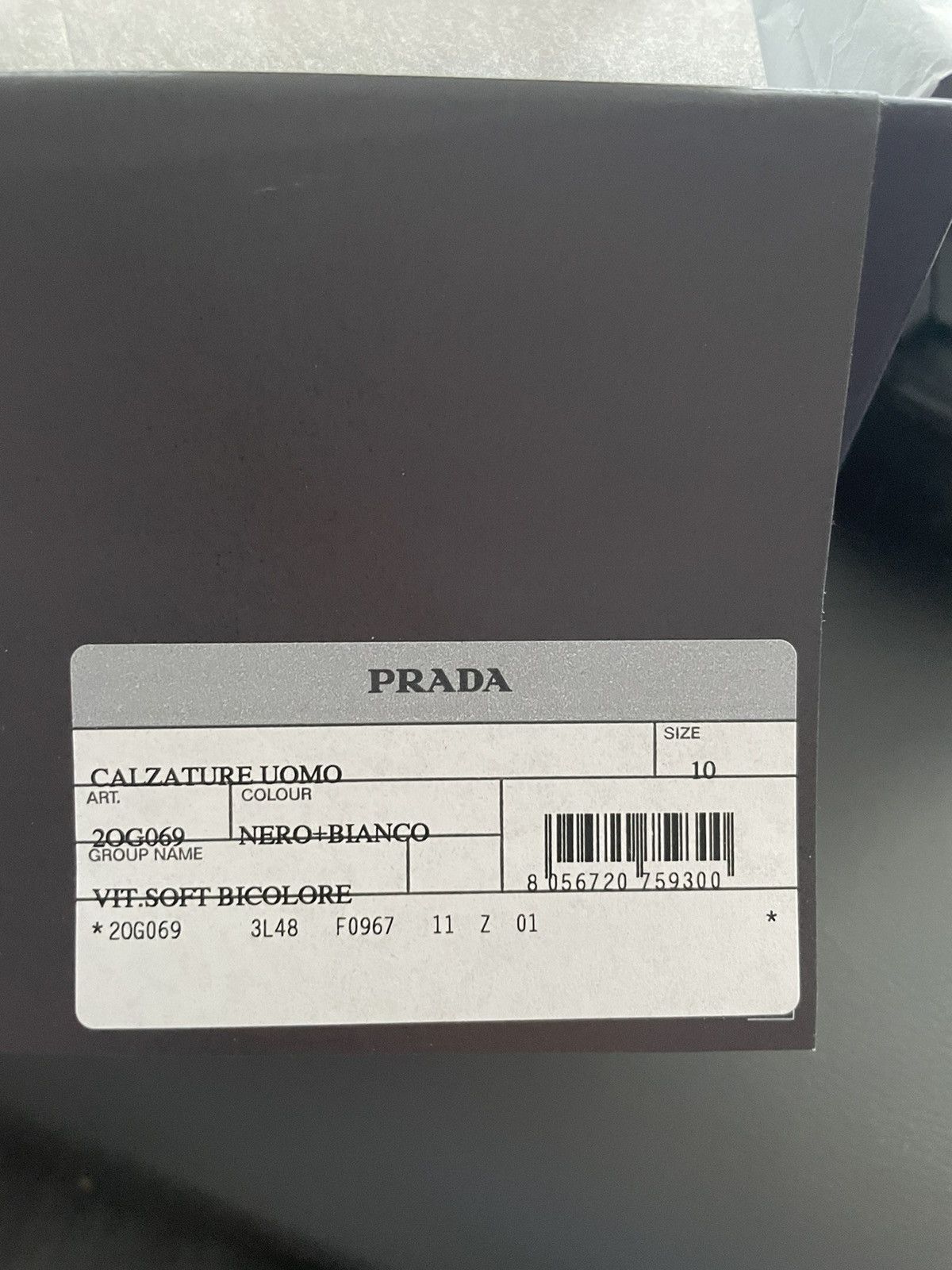 Prada BrandNew Limited Edition Runway Prada Logo Leather Sneakers Size US 10 / EU 43 - 9 Thumbnail