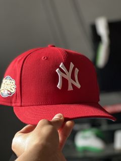 New Era New York Yankees Captain Planet 2.0 1996 World Series Patch Hat Club Exclusive 59FIFTY Fitted Hat Red/Teal