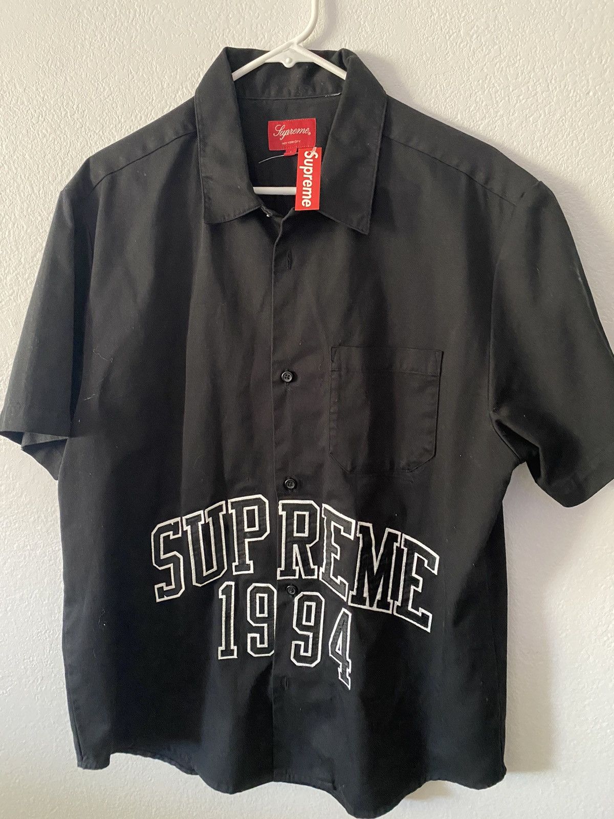 Supreme ARC LOGO S/S WORK SHIRT | Grailed