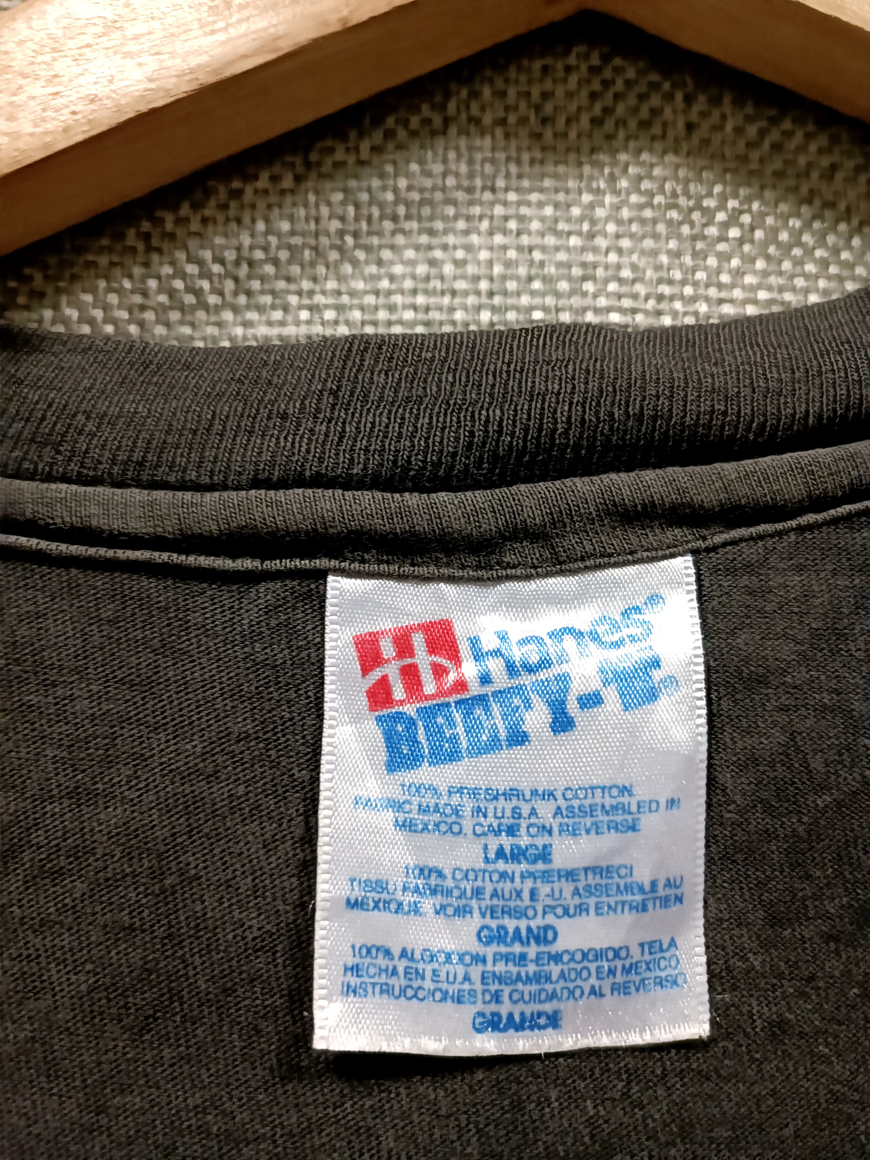Hanes × Vintage vintage 90s t shirt Hornet F/A-18 made in usa Size US L / EU 52-54 / 3 - 6 Thumbnail