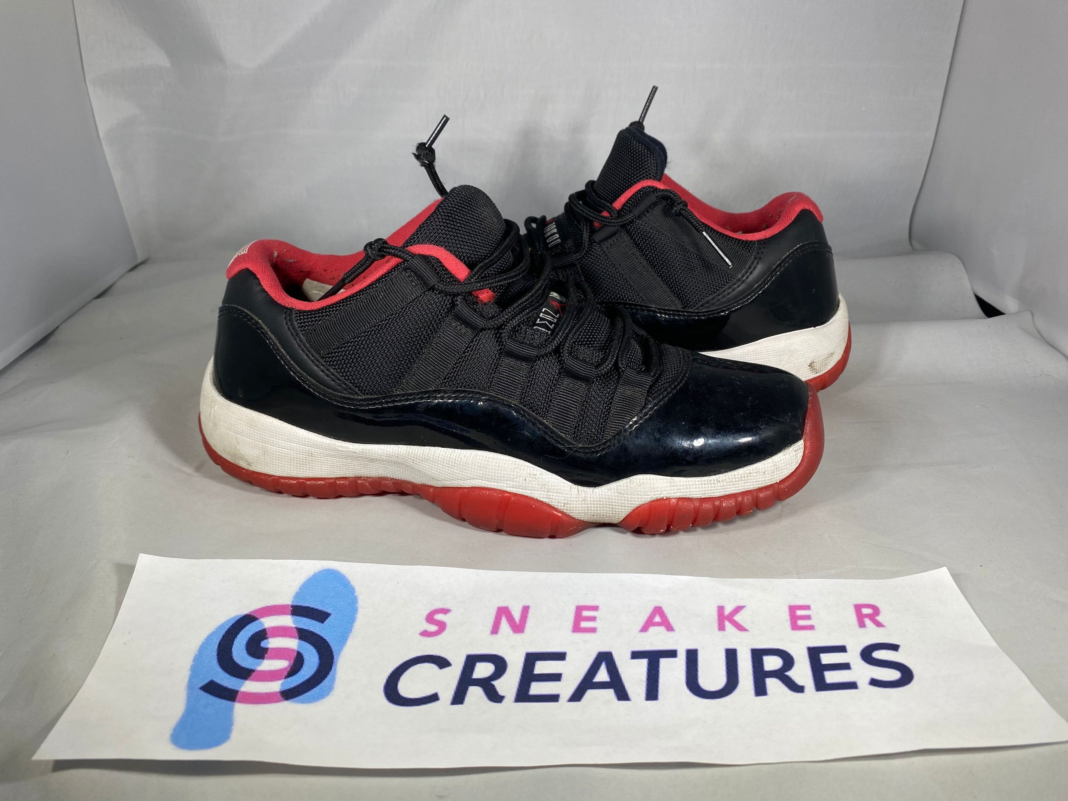 image of Jordan Brand 11 Bred Gs 2015 Size 6Y 528896 012 Shoes in Black/Red, Men's